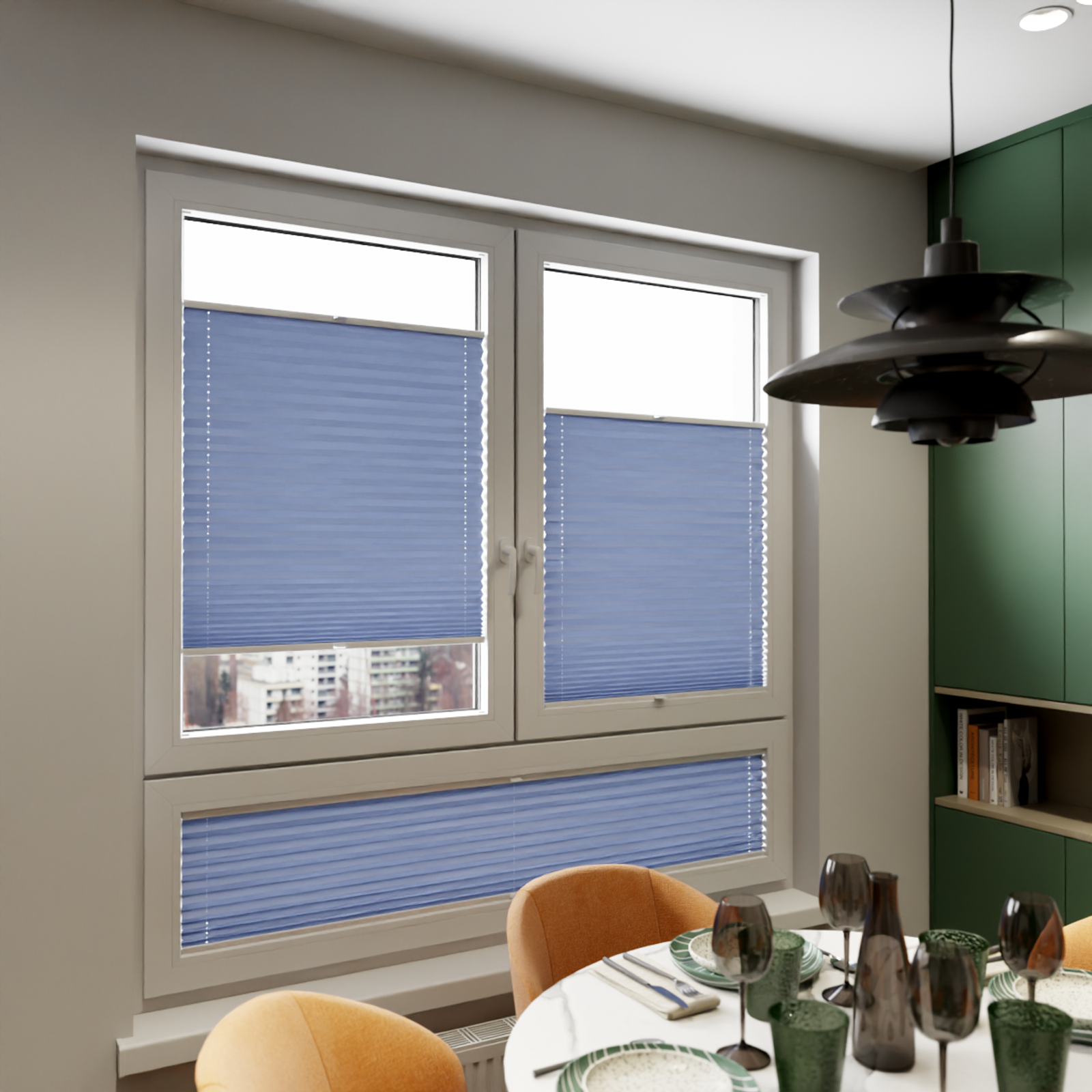 Jaloustore COSIFLOR® Plissee Cannes Blau - Bild 7