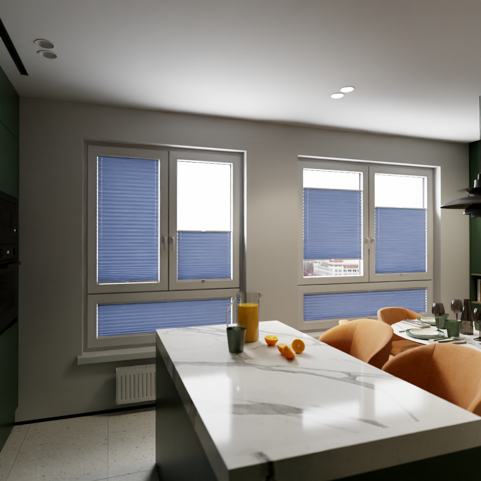 Jaloustore COSIFLOR® Plissee Cannes Blau - Bild 11