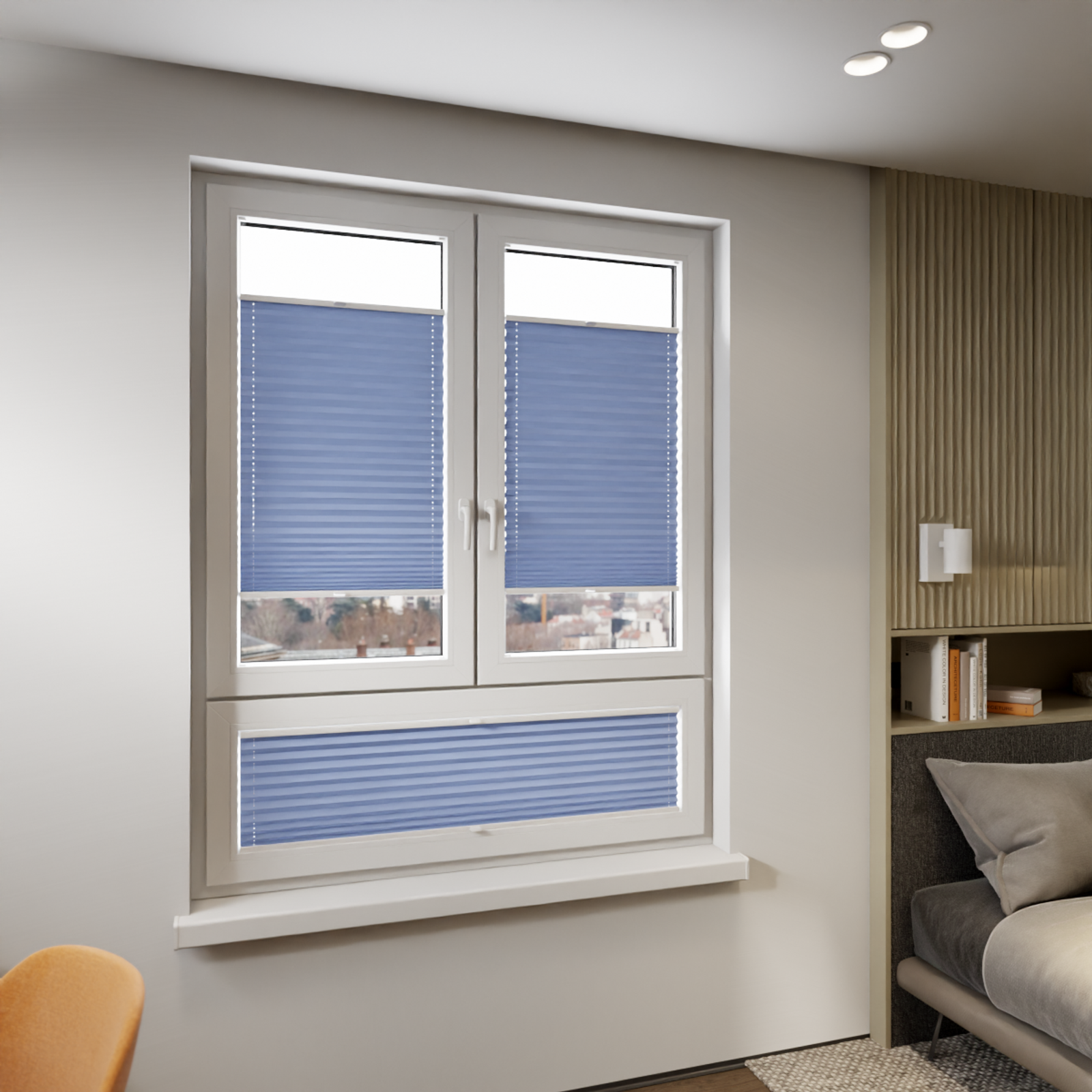 Jaloustore COSIFLOR® Plissee Cannes Blau - Bild 8