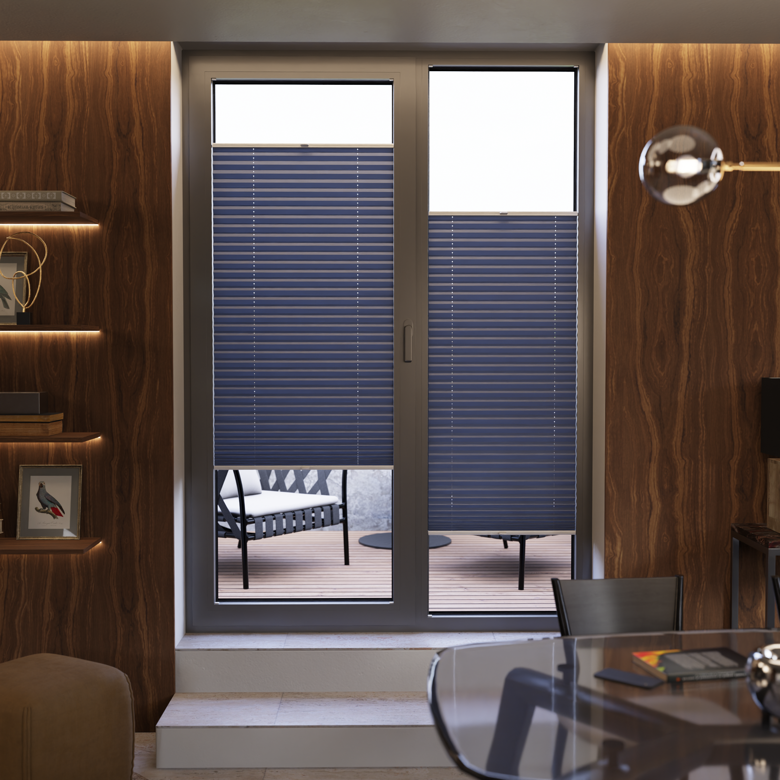 Jaloustore COSIFLOR® Plissee Cannes Blau - Bild 15