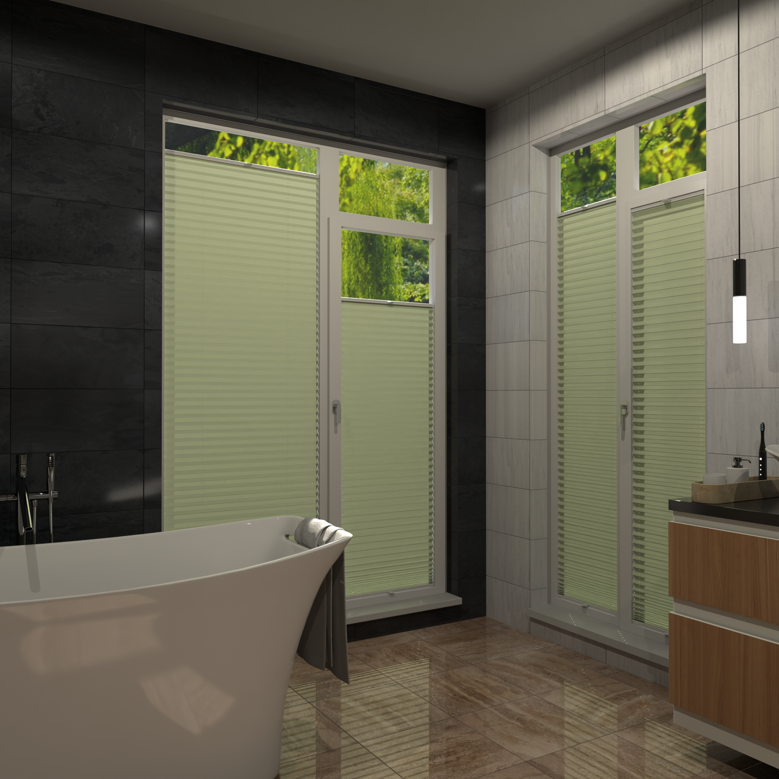 Jaloustore COSIFLOR® Plissee Cannes Hellgrün - Bild 16