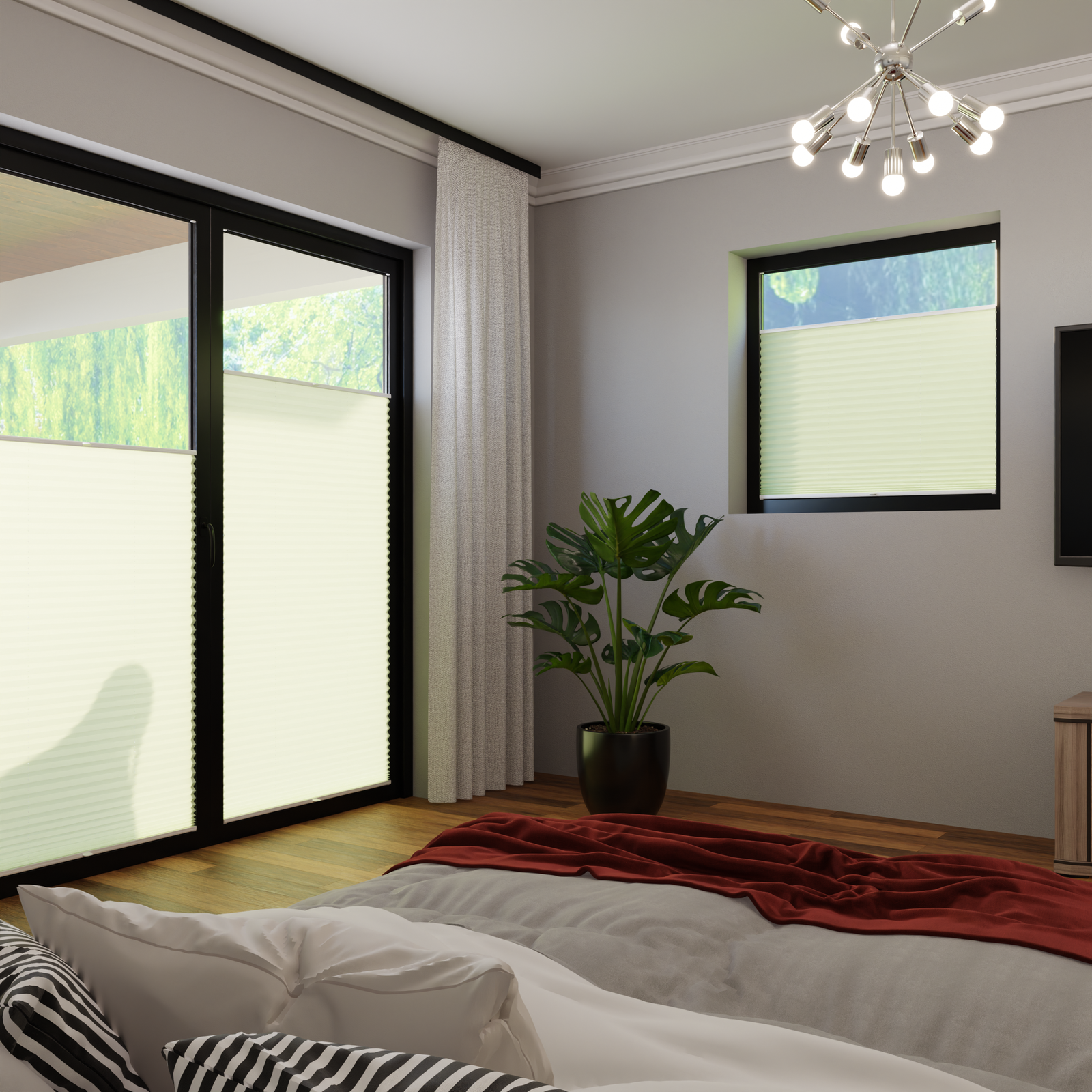 Jaloustore COSIFLOR® Plissee Cannes Hellgrün - Bild 1