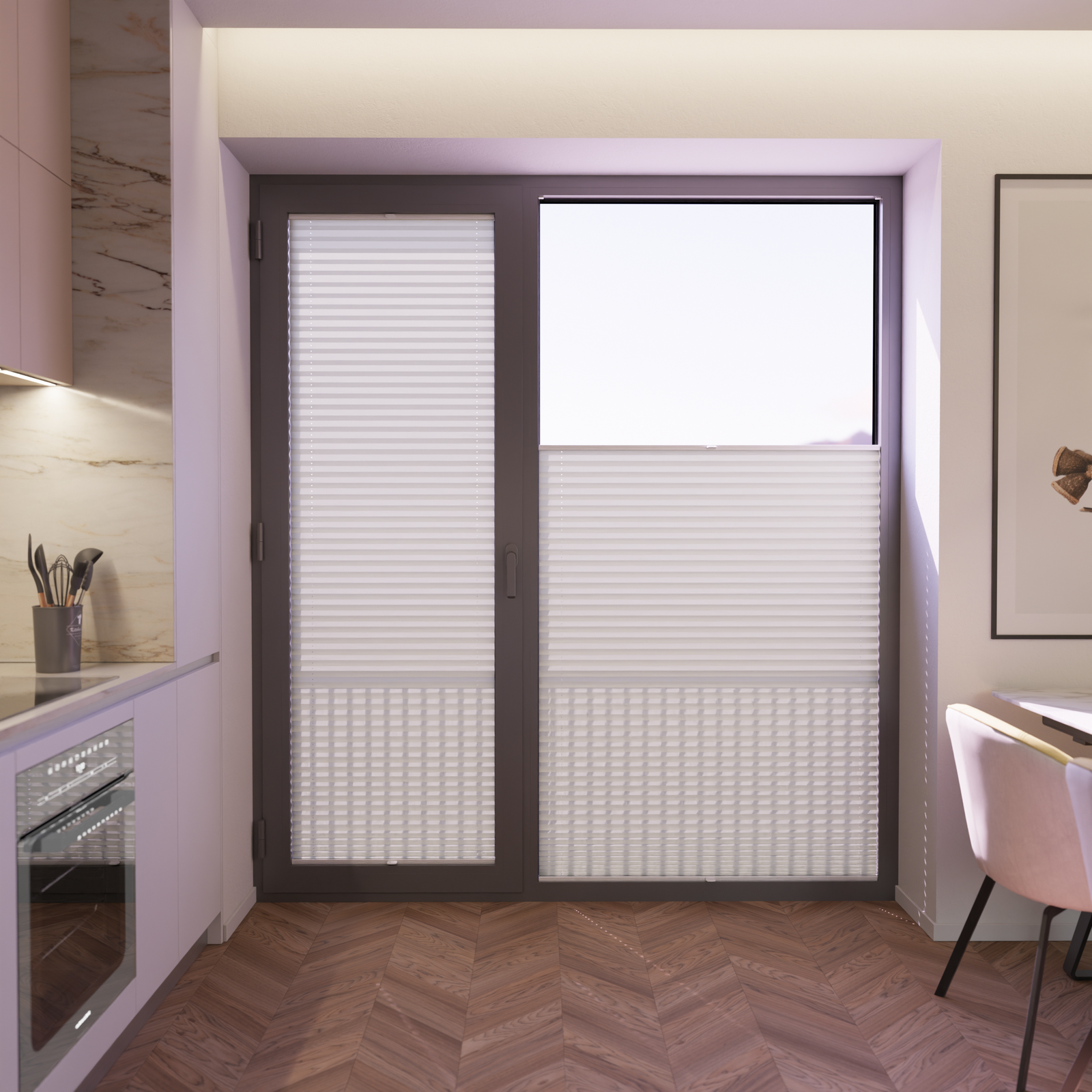 Jaloustore COSIFLOR® Plissee Cannes Hellgrün - Bild 5