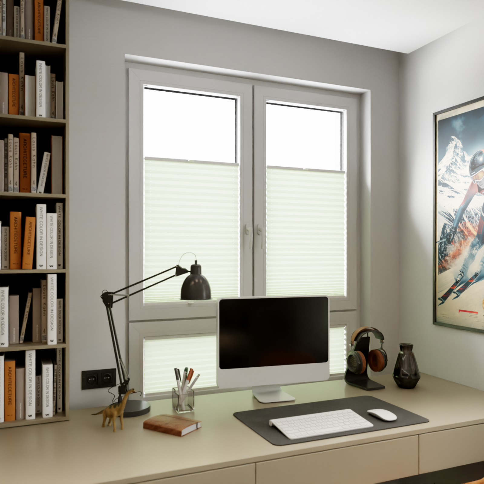 Jaloustore COSIFLOR® Plissee Cannes Hellgrün - Bild 9