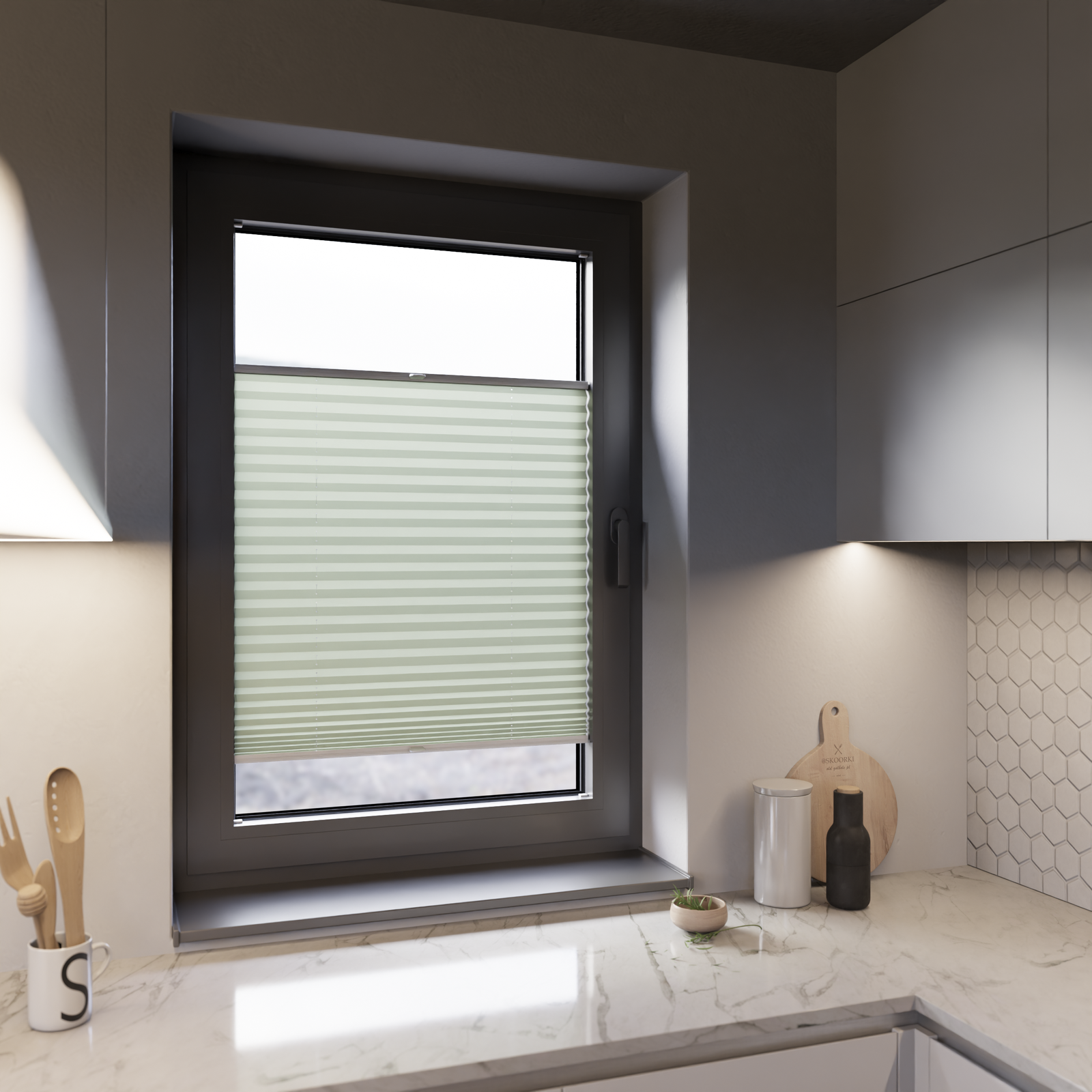 Jaloustore COSIFLOR® Plissee Cannes Hellgrün - Bild 12