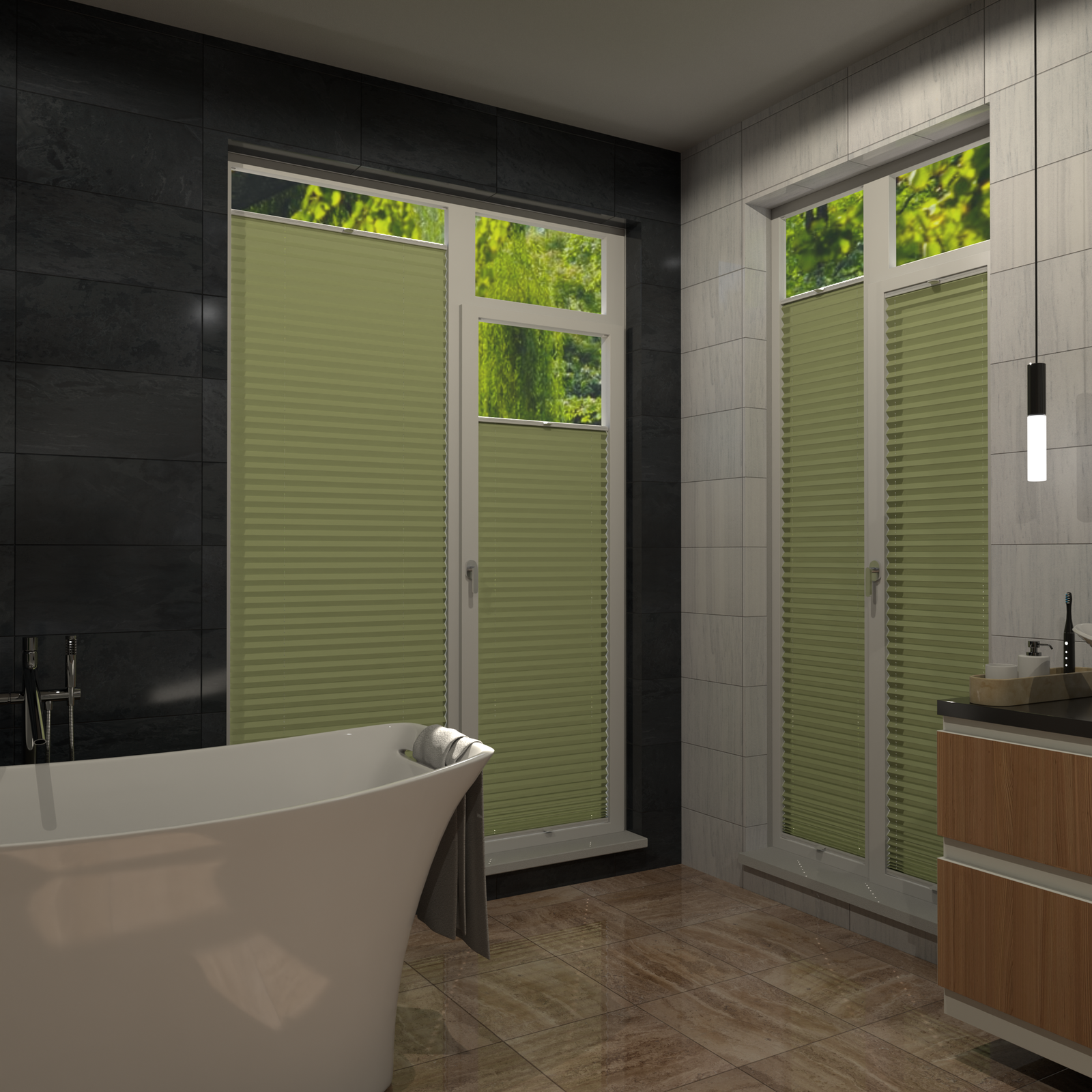 Jaloustore COSIFLOR® Plissee Cannes Grün - Bild 16