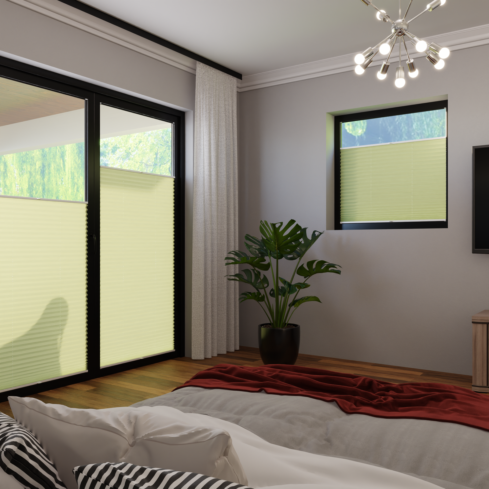 Jaloustore COSIFLOR® Plissee Cannes Grün - Bild 1