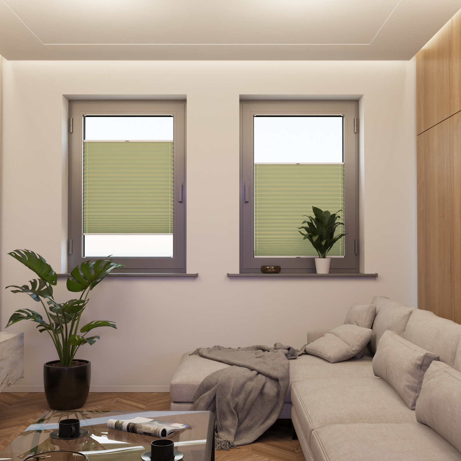 Jaloustore COSIFLOR® Plissee Cannes Grün - Bild 4