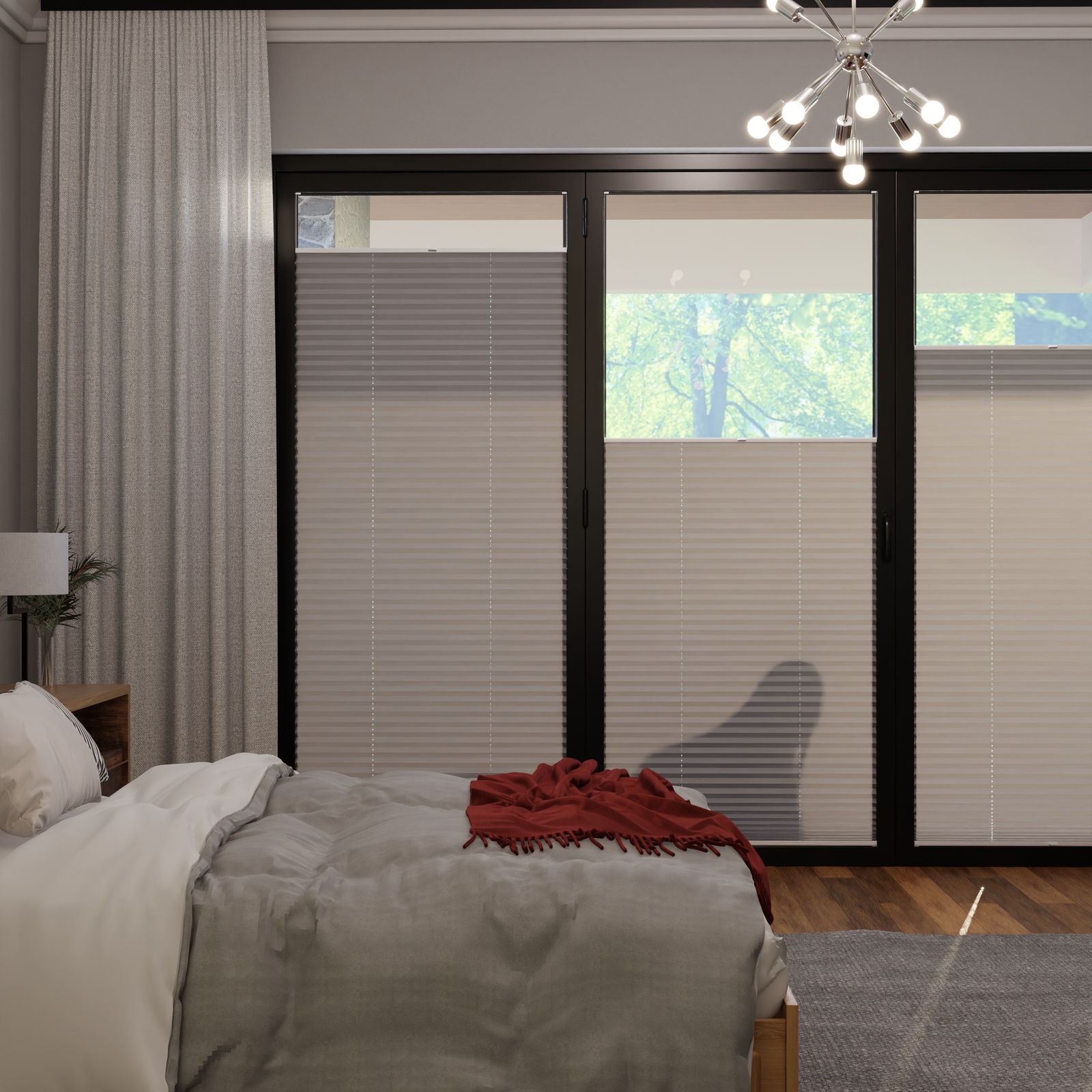 Jaloustore COSIFLOR® Plissee Cannes Grau - Bild 0