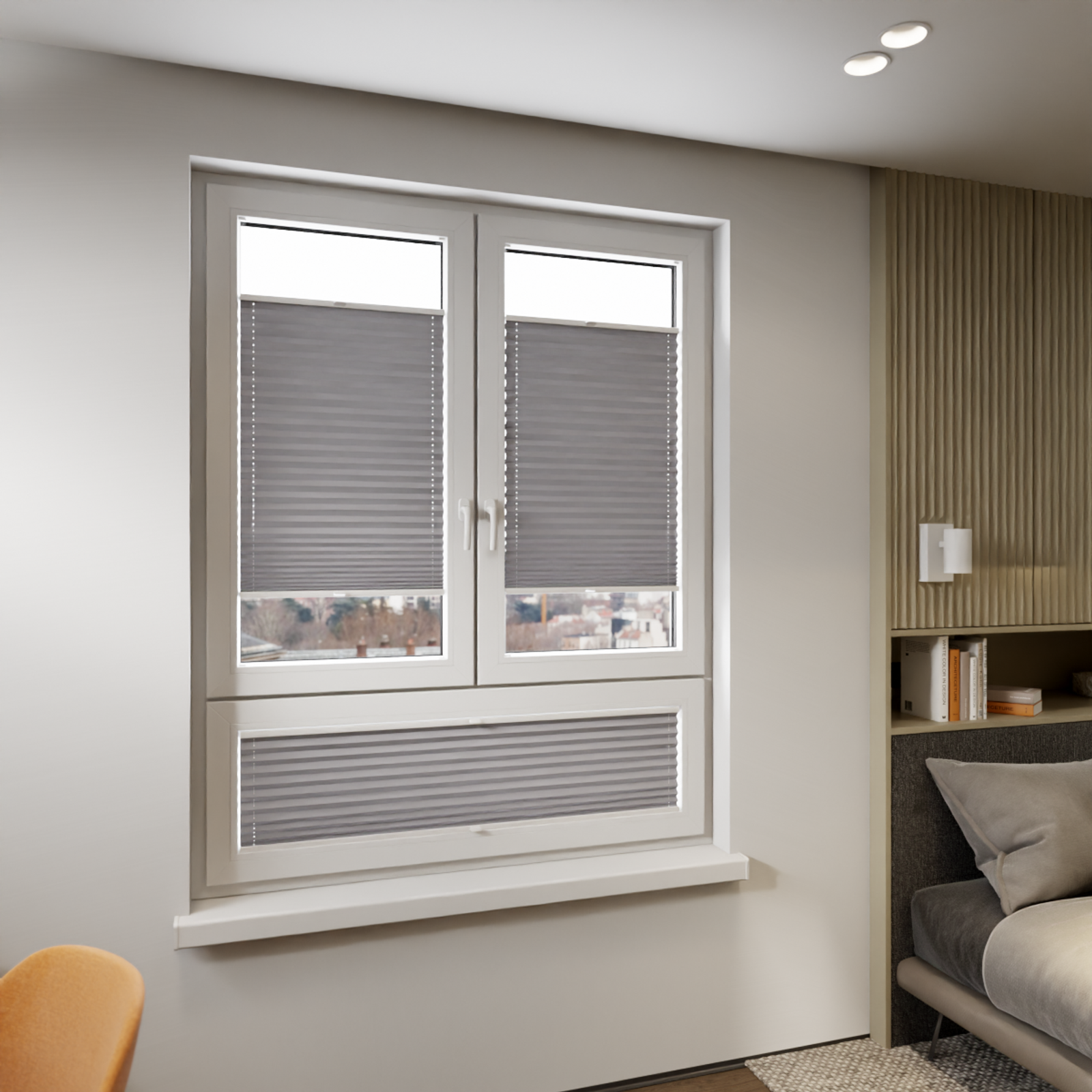 Jaloustore COSIFLOR® Plissee Cannes Grau - Bild 8