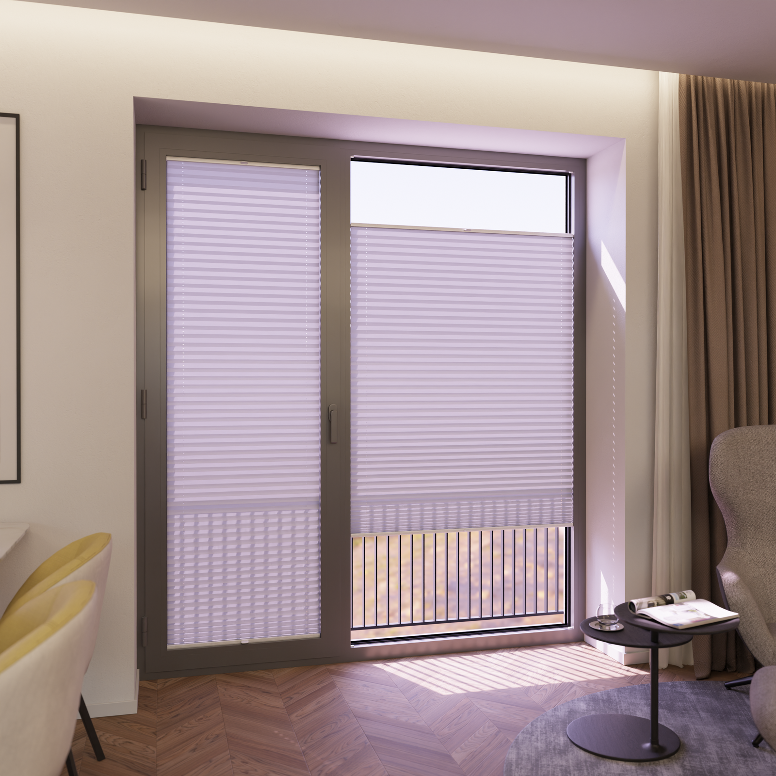 Jaloustore COSIFLOR® Plissee Cannes Hellgrau - Bild 6