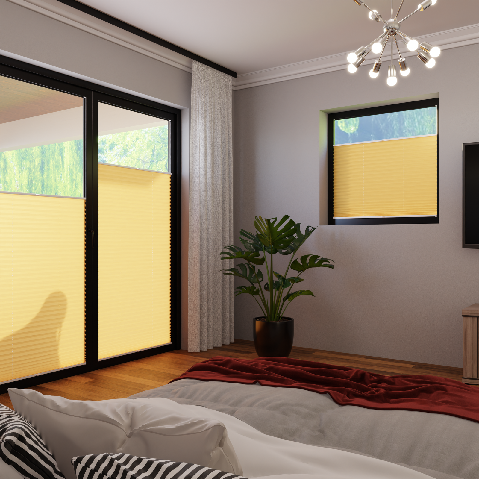 Jaloustore COSIFLOR® Plissee San Marino Orange - Bild 1