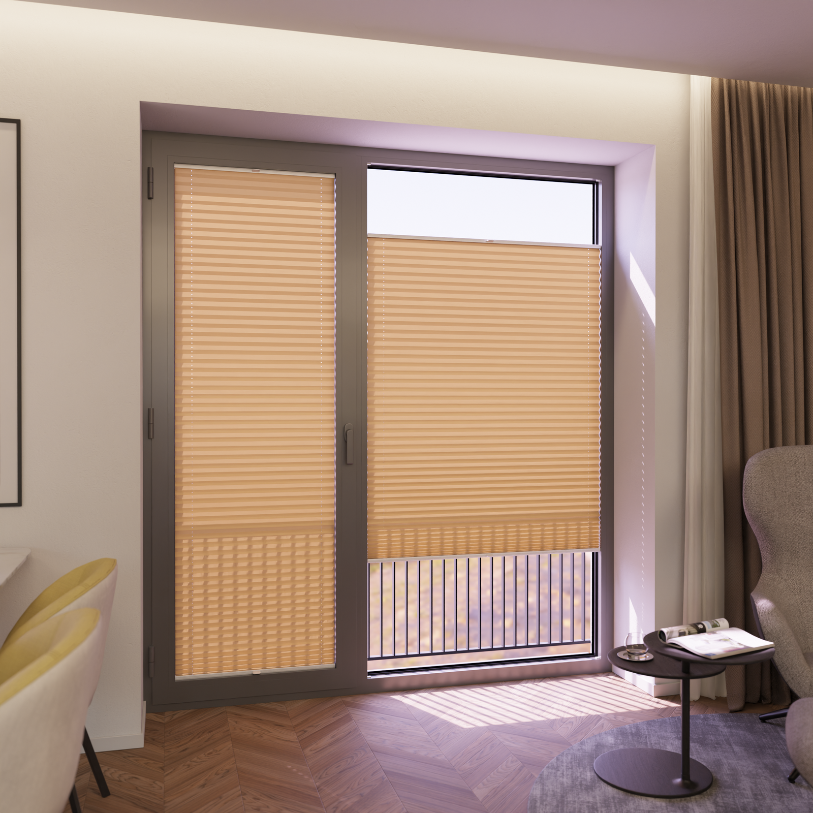 Jaloustore COSIFLOR® Plissee San Marino Orange - Bild 6