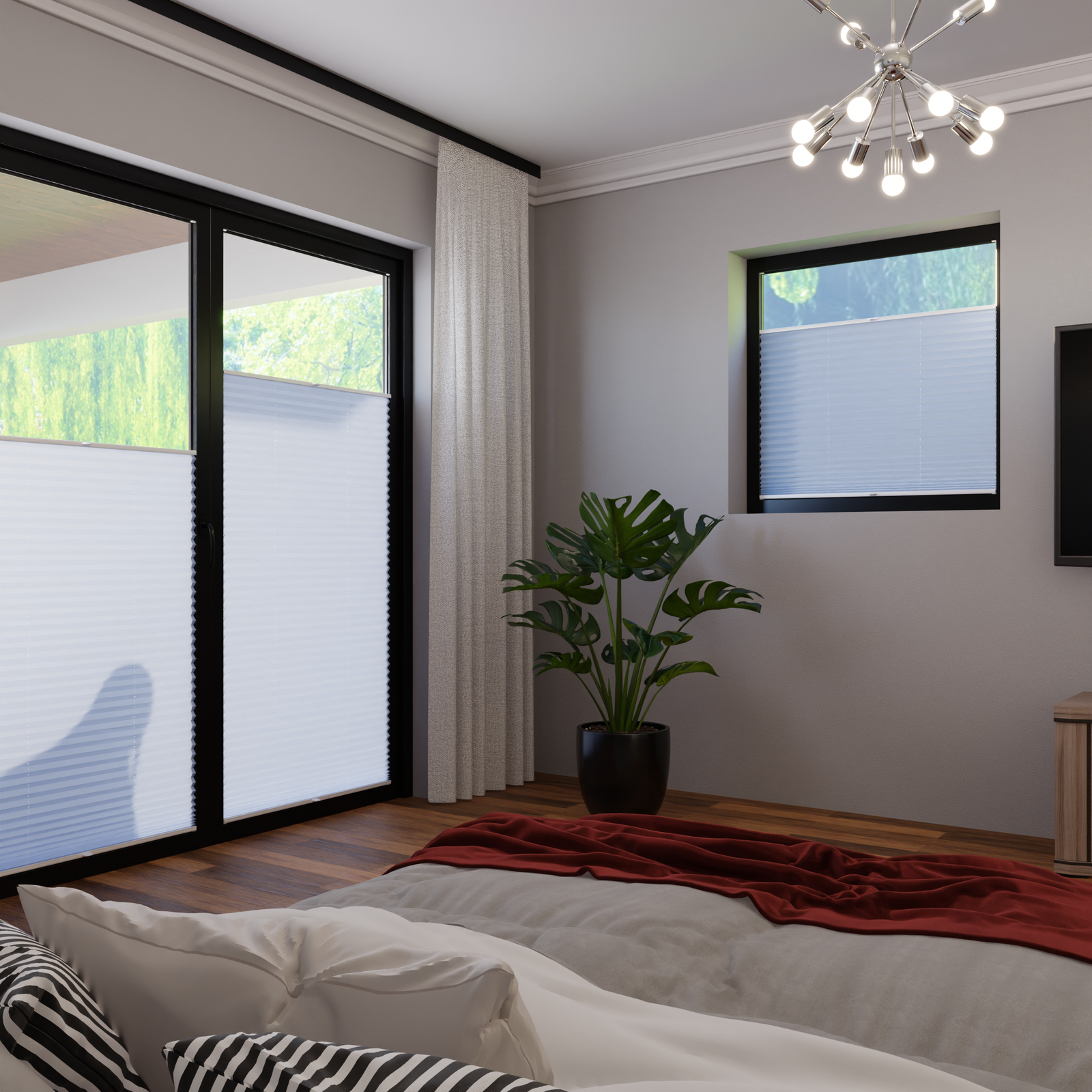 Jaloustore COSIFLOR® Plissee San Marino Himmelblau - Bild 1