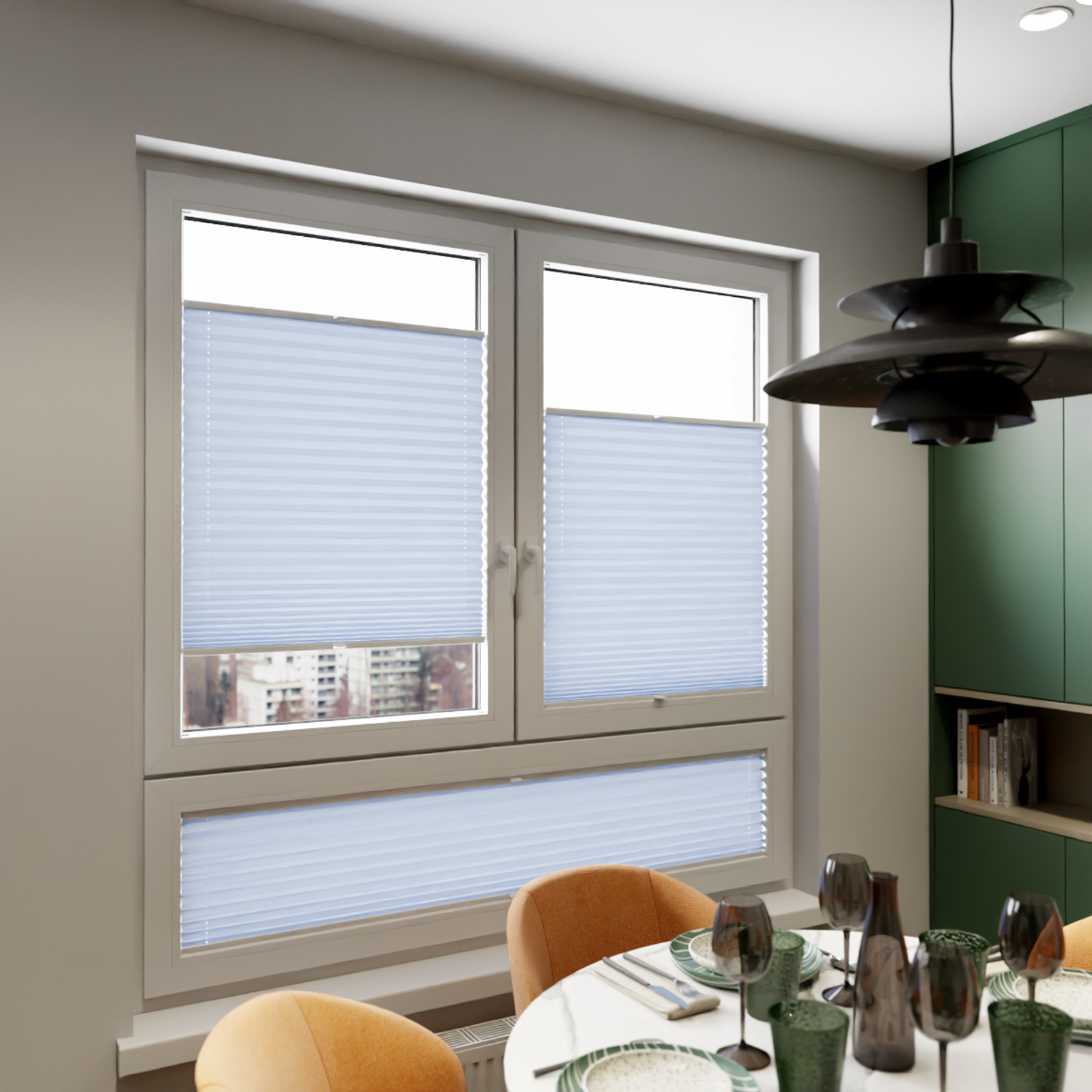 Jaloustore COSIFLOR® Plissee San Marino Himmelblau - Bild 7