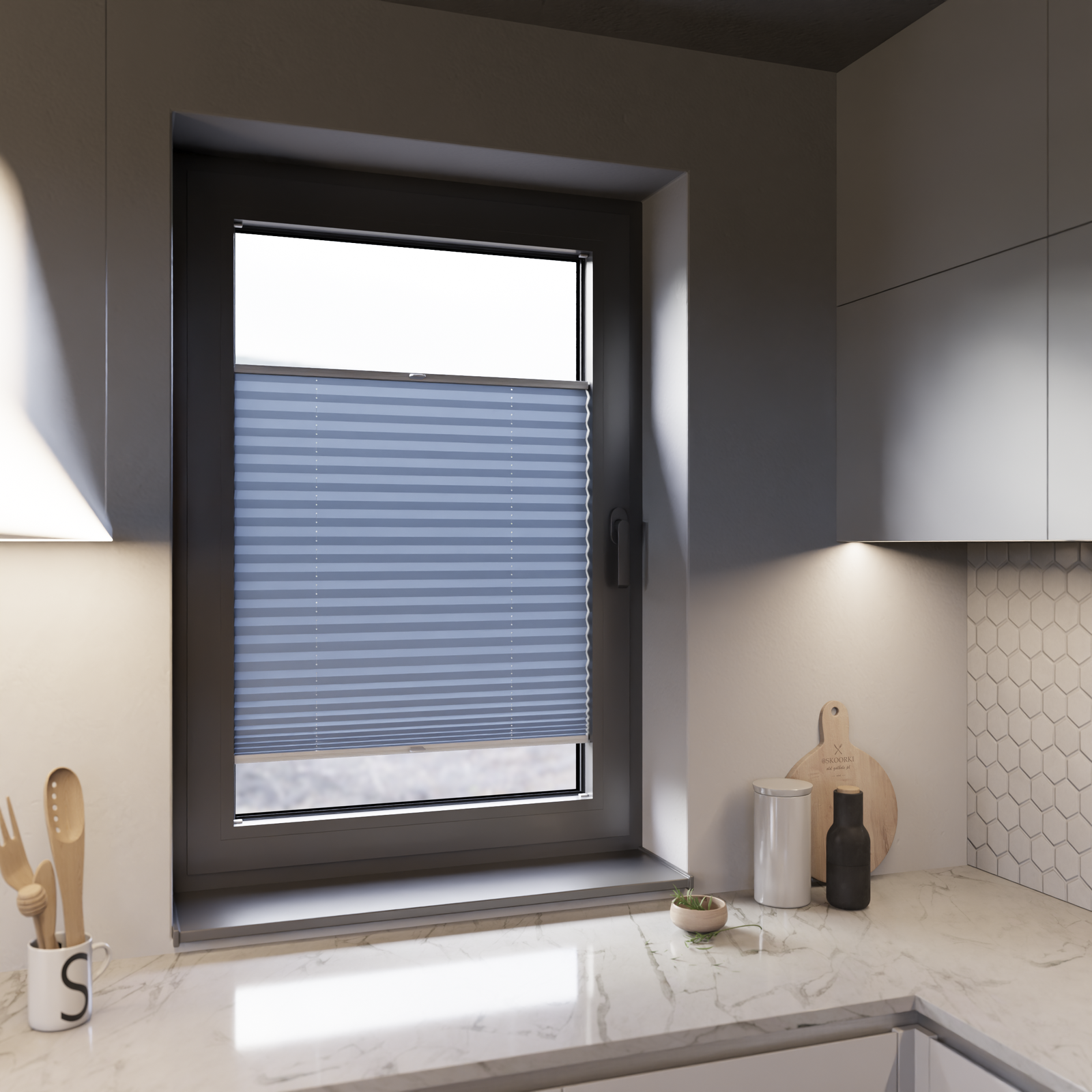 Jaloustore COSIFLOR® Plissee San Marino Himmelblau - Bild 12