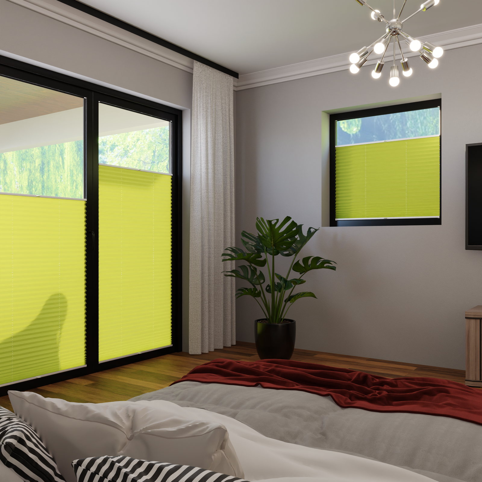 Jaloustore COSIFLOR® Plissee San Marino Grün - Bild 1