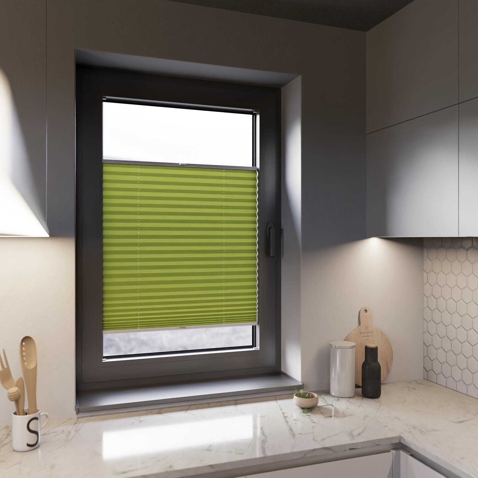 Jaloustore COSIFLOR® Plissee San Marino Grün - Bild 12