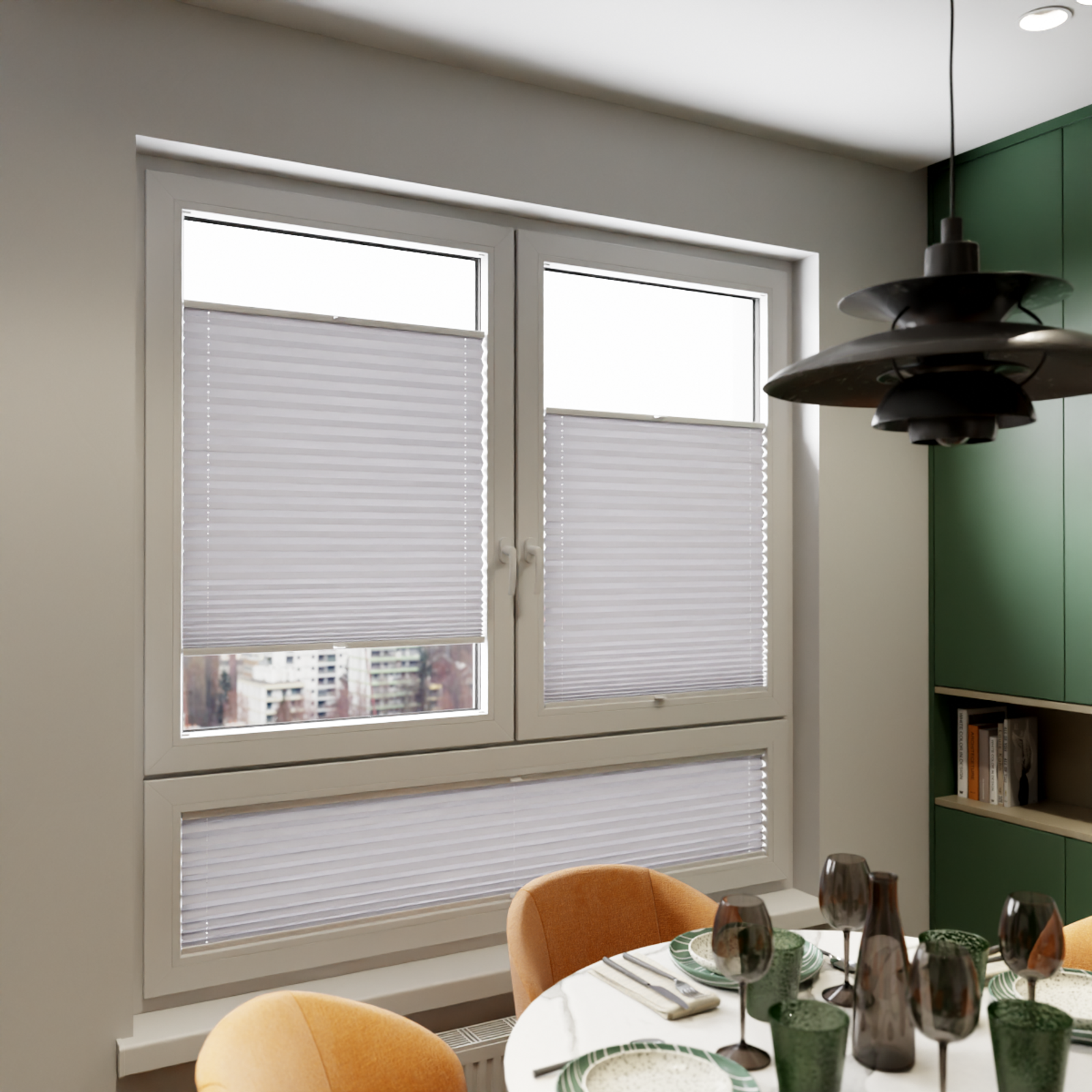 Jaloustore COSIFLOR® Plissee San Marino Hellgrau - Bild 7