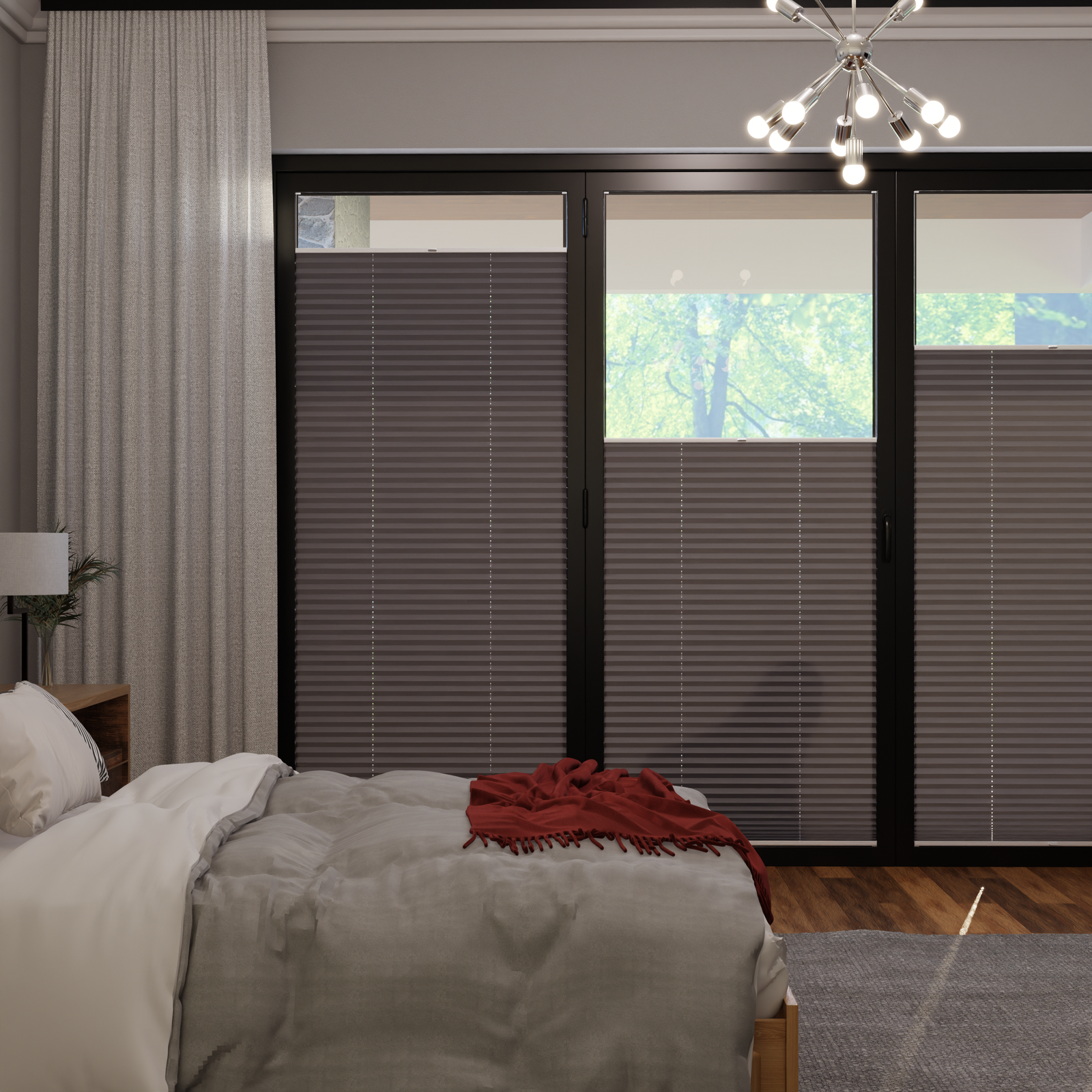 Jaloustore COSIFLOR® Plissee San Marino Dunkelgrau - Bild 0