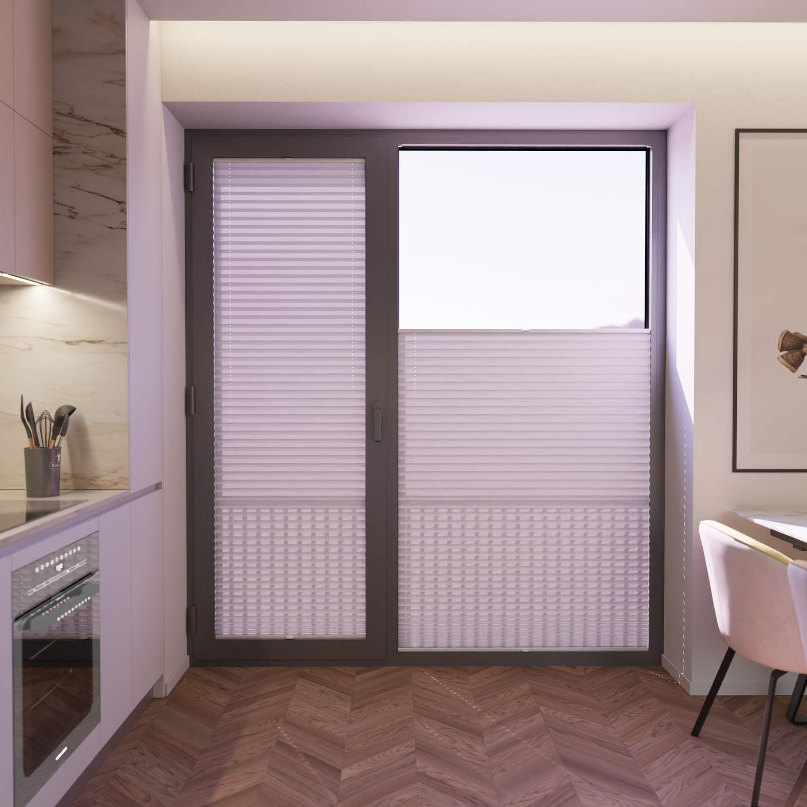 Jaloustore COSIFLOR® Plissee Helsinki Weiß - Bild 5