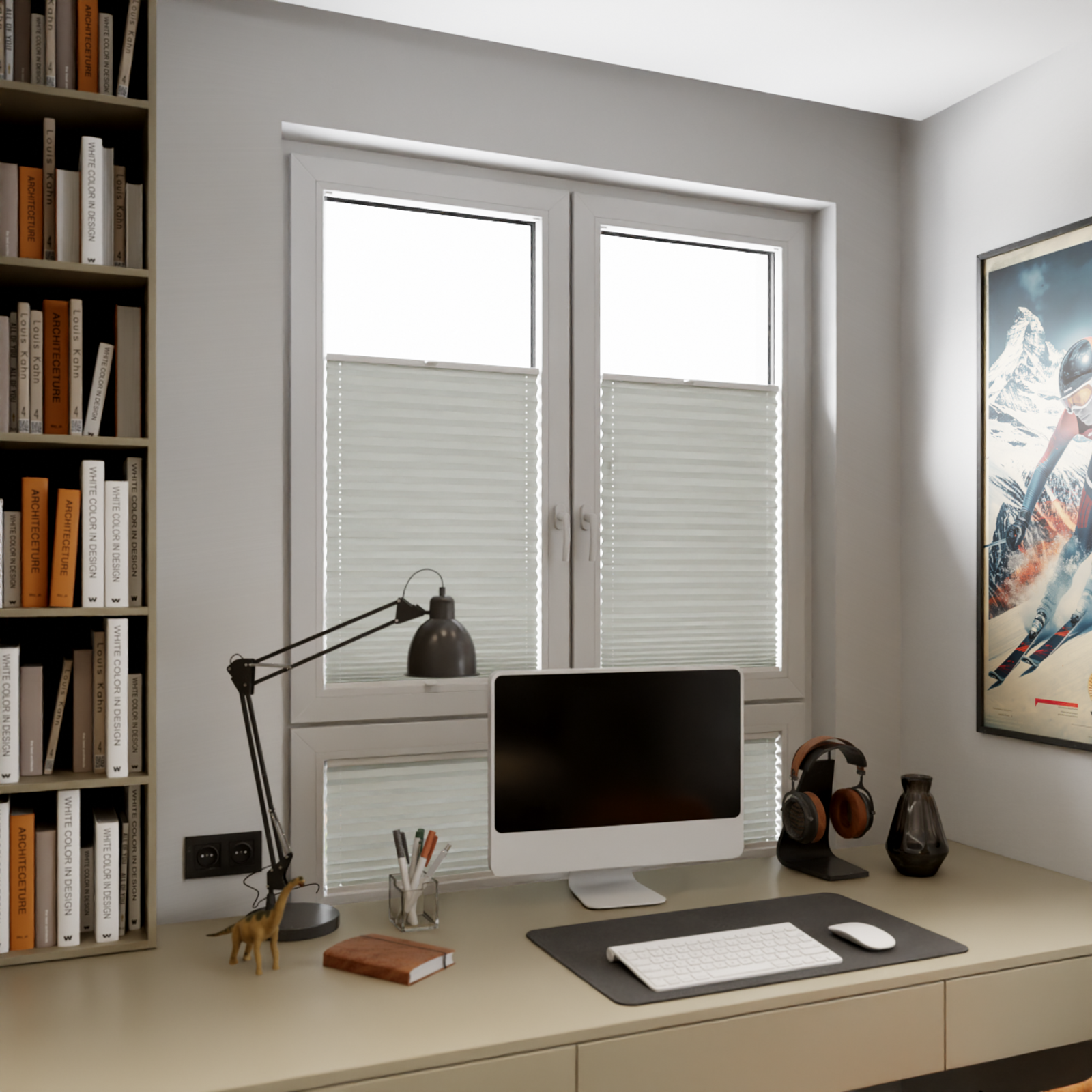 Jaloustore COSIFLOR® Plissee Helsinki Hellgrau - Bild 9