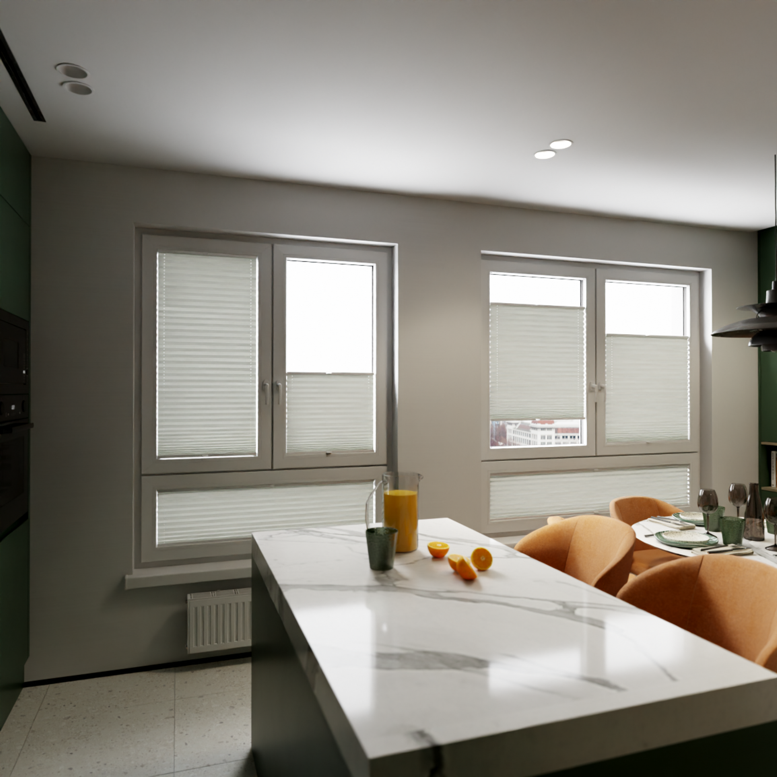 Jaloustore COSIFLOR® Plissee Helsinki Grauweiß - Bild 11