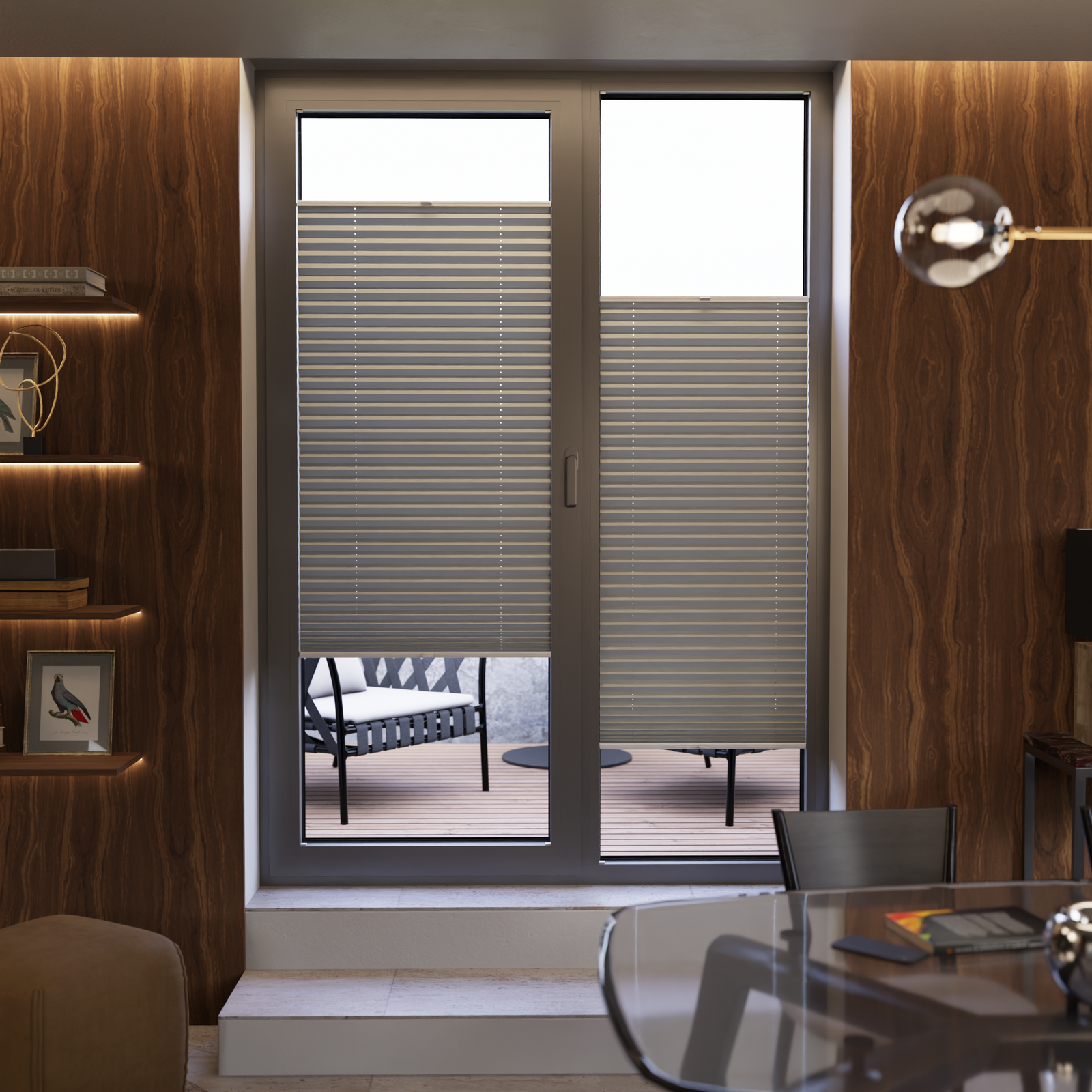 Jaloustore COSIFLOR® Plissee Helsinki Grauweiß - Bild 15