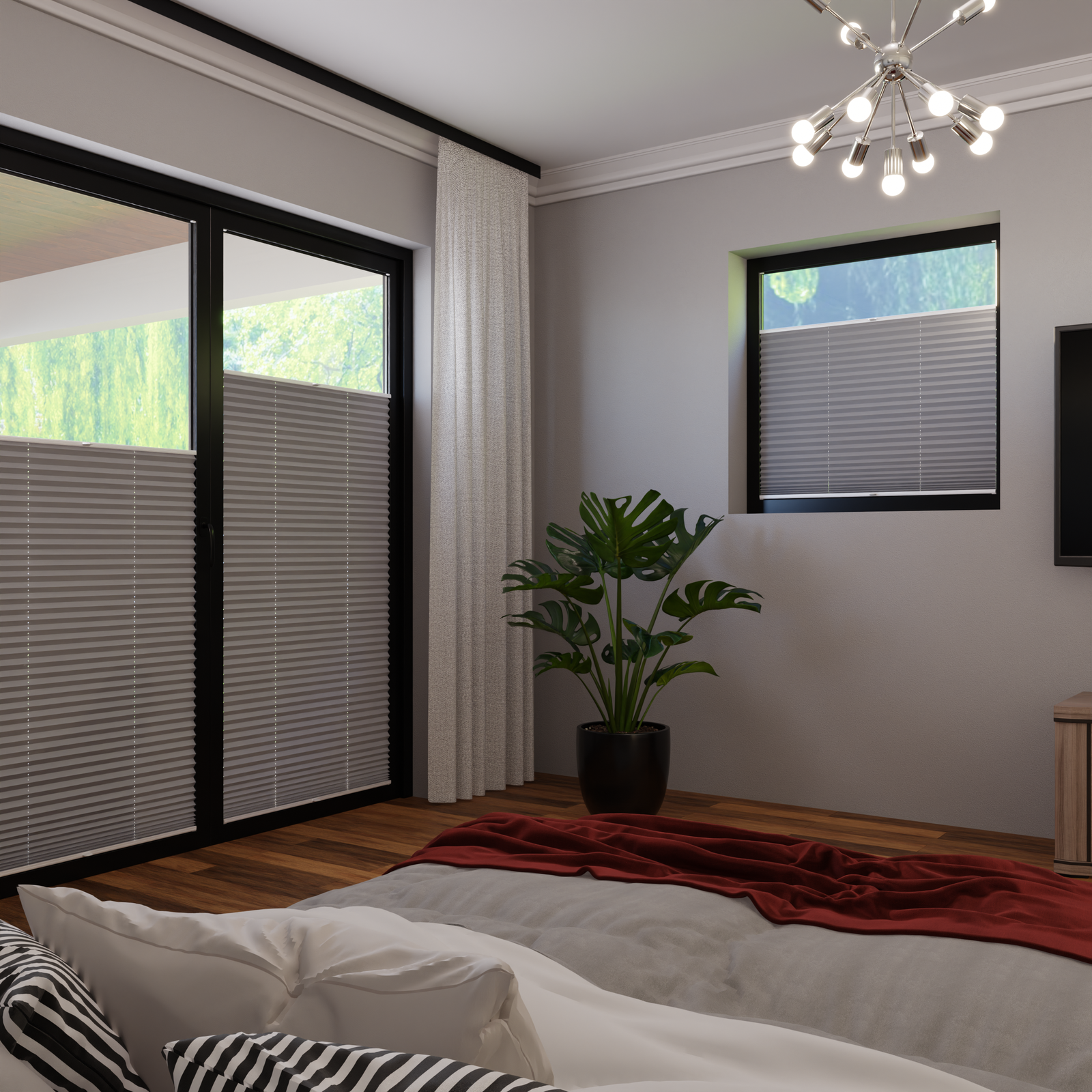 Jaloustore COSIFLOR® Plissee Helsinki Grau - Bild 1