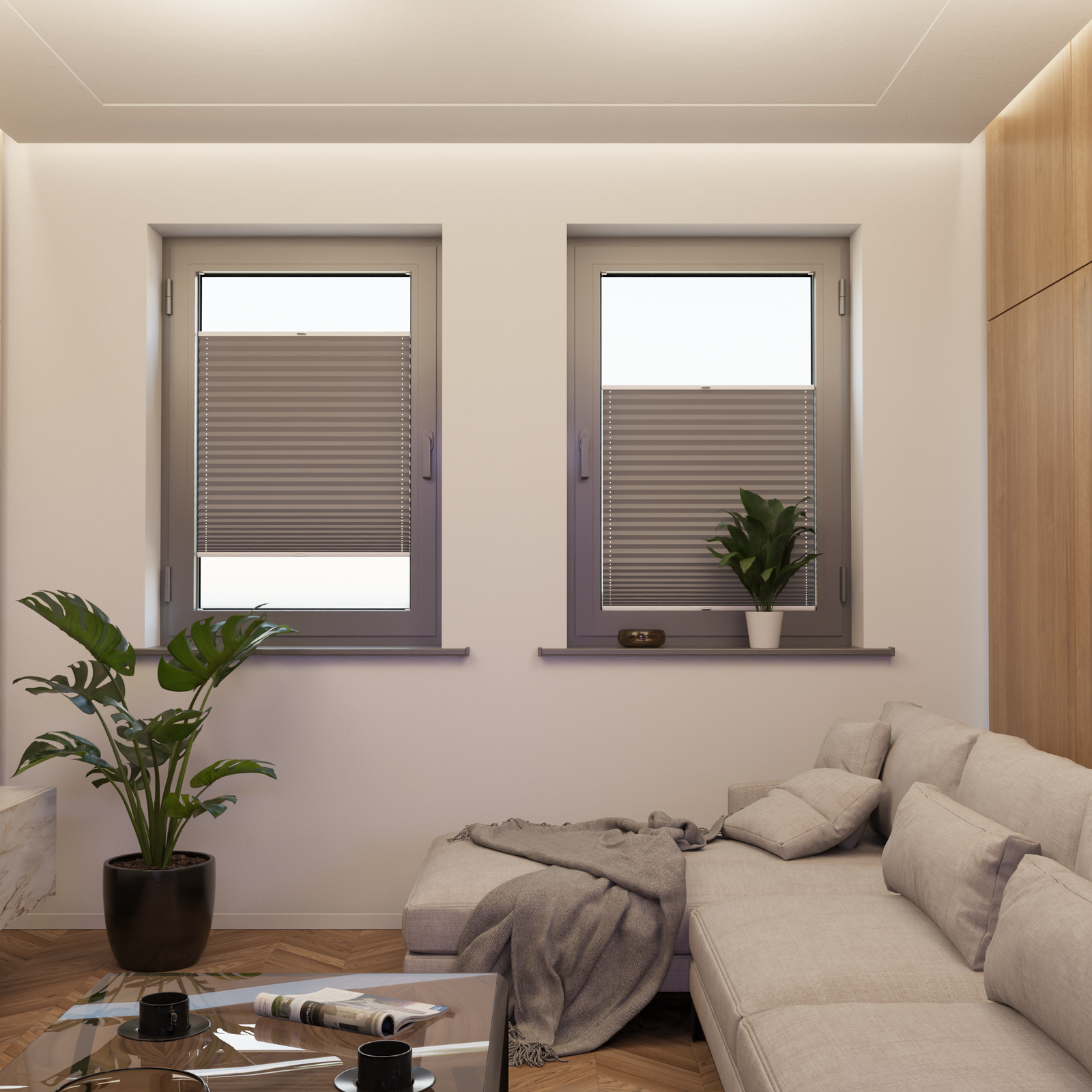 Jaloustore COSIFLOR® Plissee Helsinki Grau - Bild 4