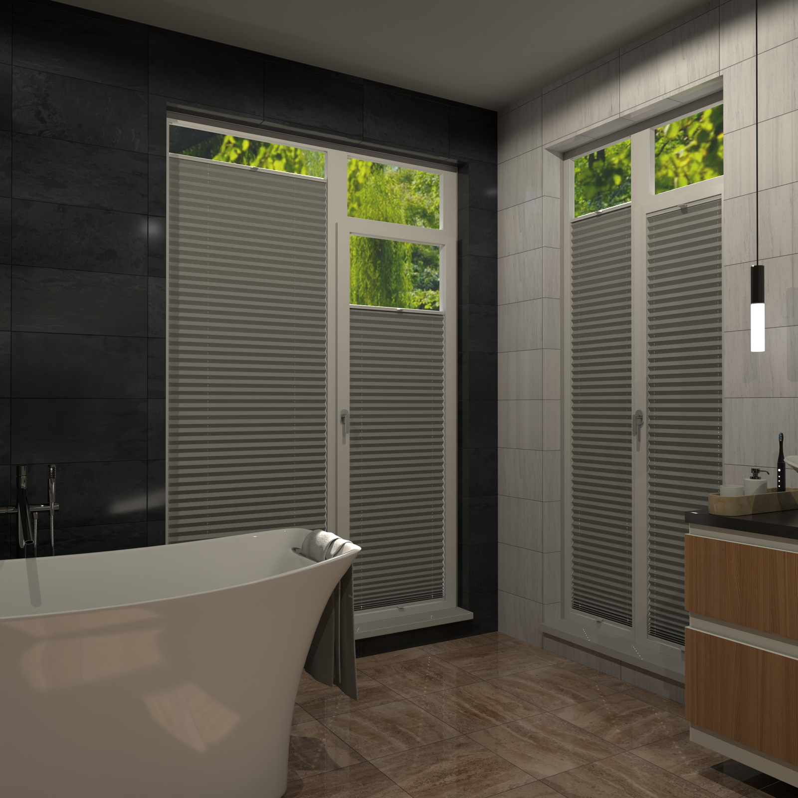 Jaloustore COSIFLOR® Plissee Trento Hellgrau - Bild 16