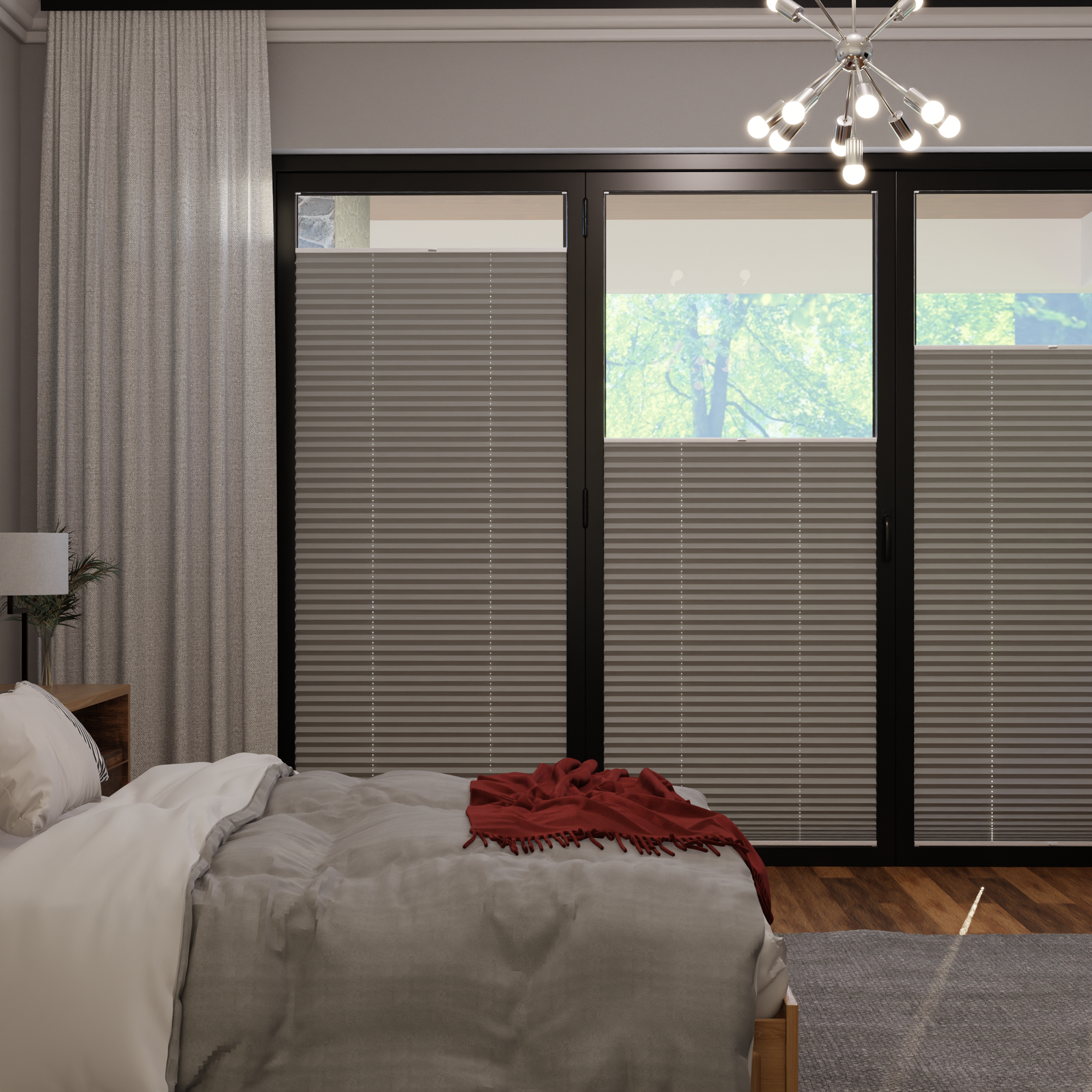 Jaloustore COSIFLOR® Plissee Trento Hellgrau - Bild 0