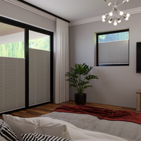 Jaloustore COSIFLOR® Plissee Trento Hellgrau - Vorschau 1