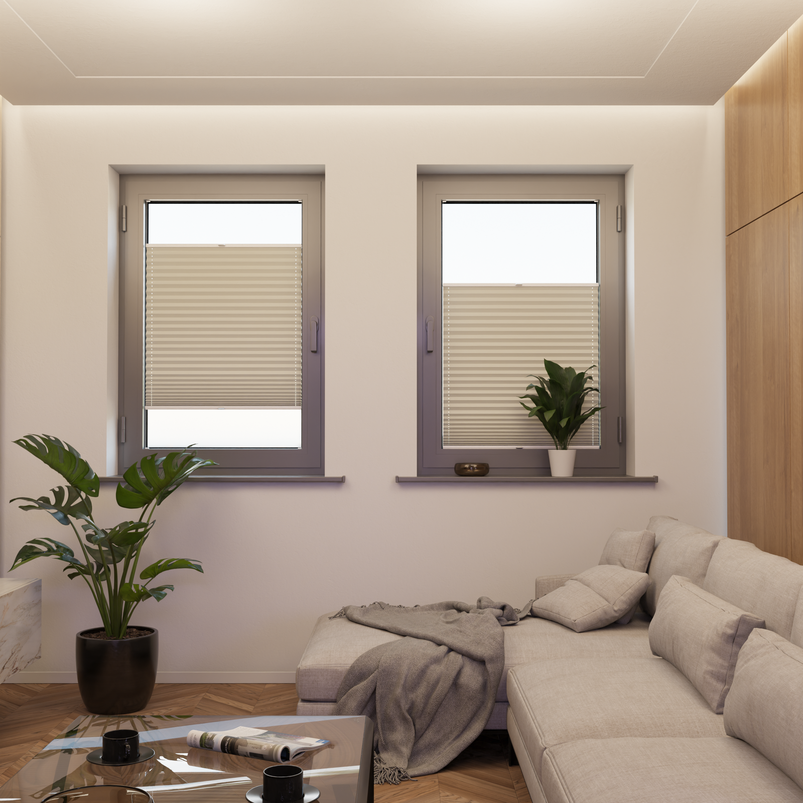 Jaloustore COSIFLOR® Plissee Merano Creme - Bild 4