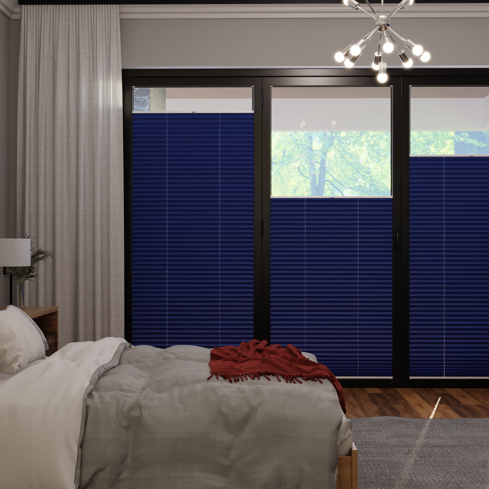 Jaloustore COSIFLOR® Plissee Merano Blau - Bild 0