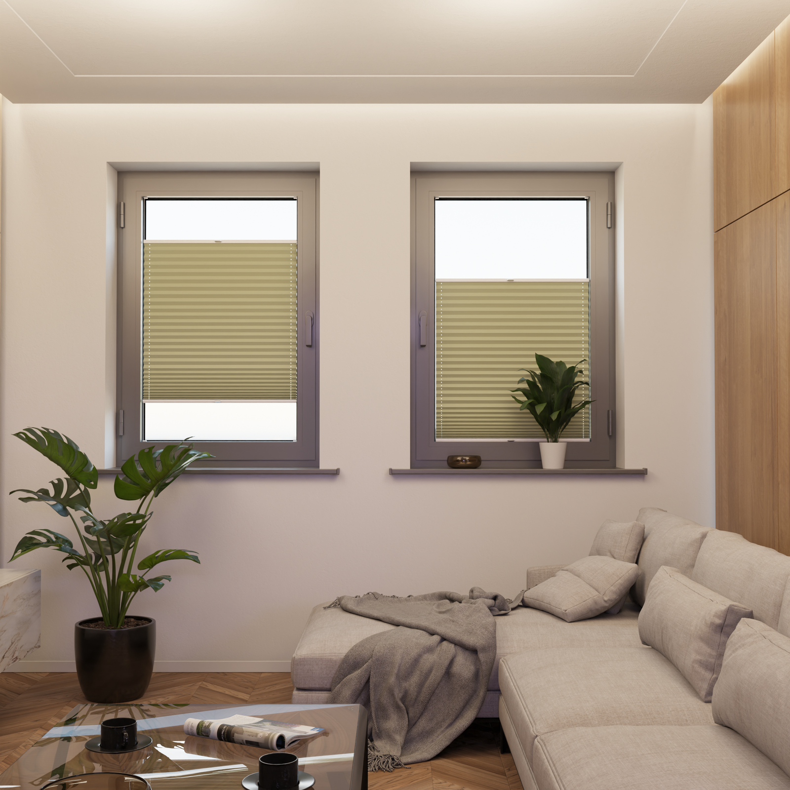 Jaloustore COSIFLOR® Plissee Merano Pastellgrün - Bild 4