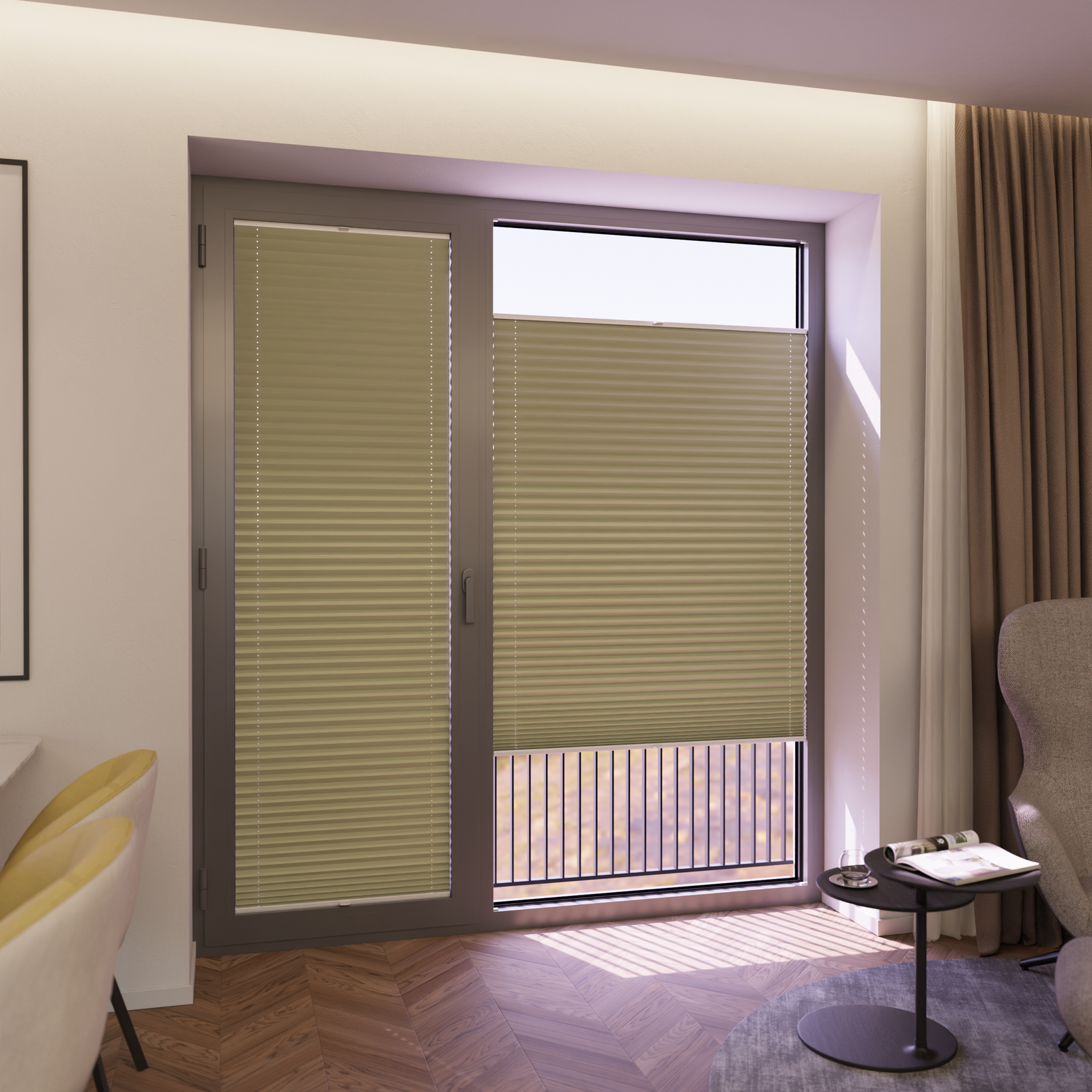 Jaloustore COSIFLOR® Plissee Merano Pastellgrün - Bild 6