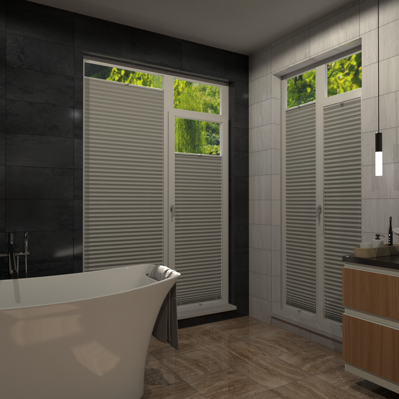 Jaloustore COSIFLOR® Plissee Merano Hellgrau - Bild 16