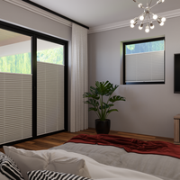 Jaloustore COSIFLOR® Plissee Merano Hellgrau - Vorschau 1