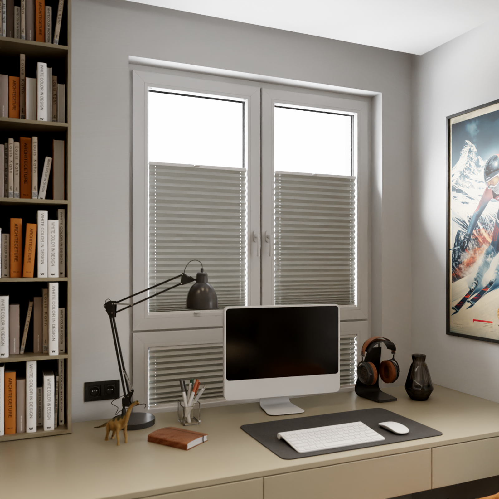 Jaloustore COSIFLOR® Plissee Merano Hellgrau - Bild 9