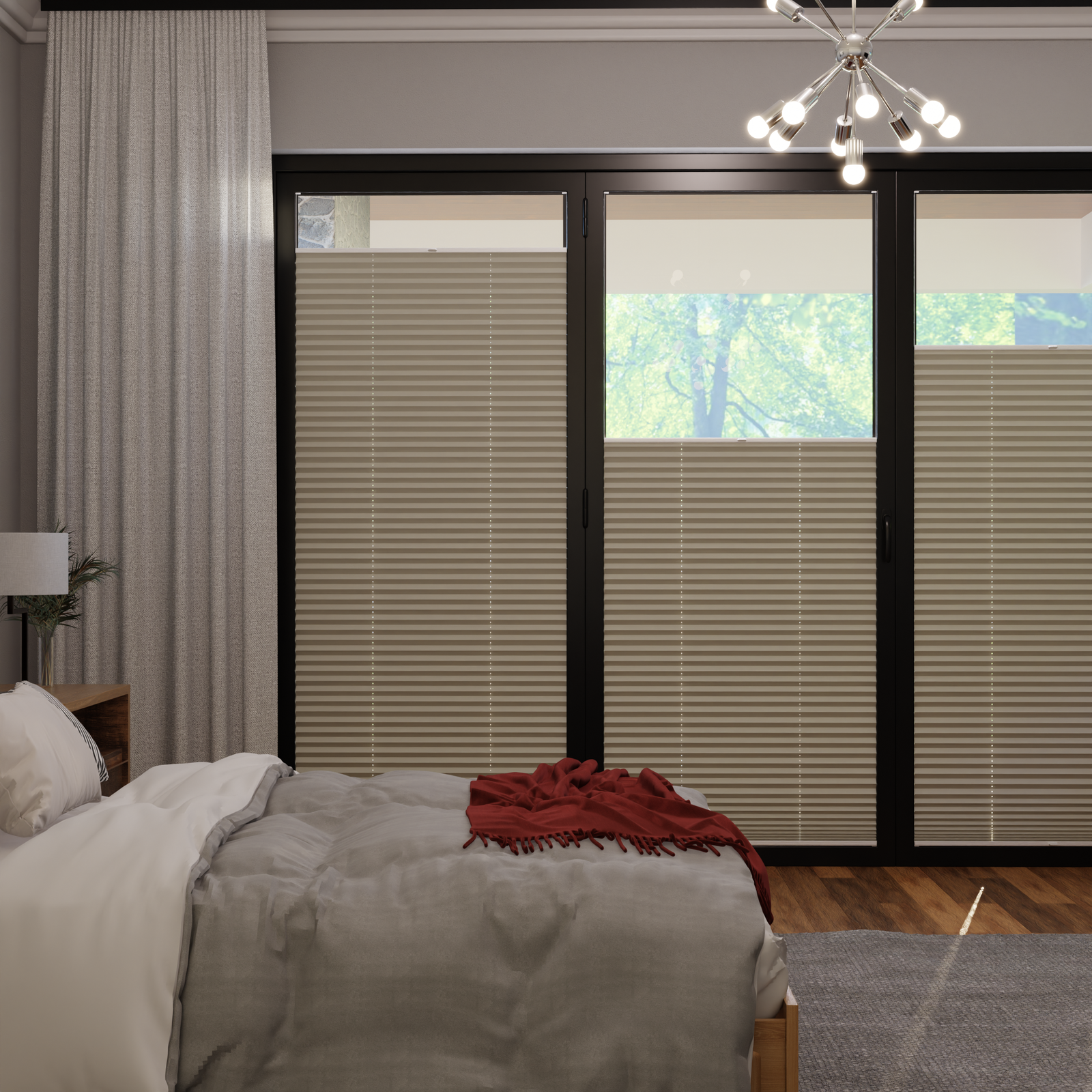 Jaloustore COSIFLOR® Plissee Merano Taupe - Bild 0