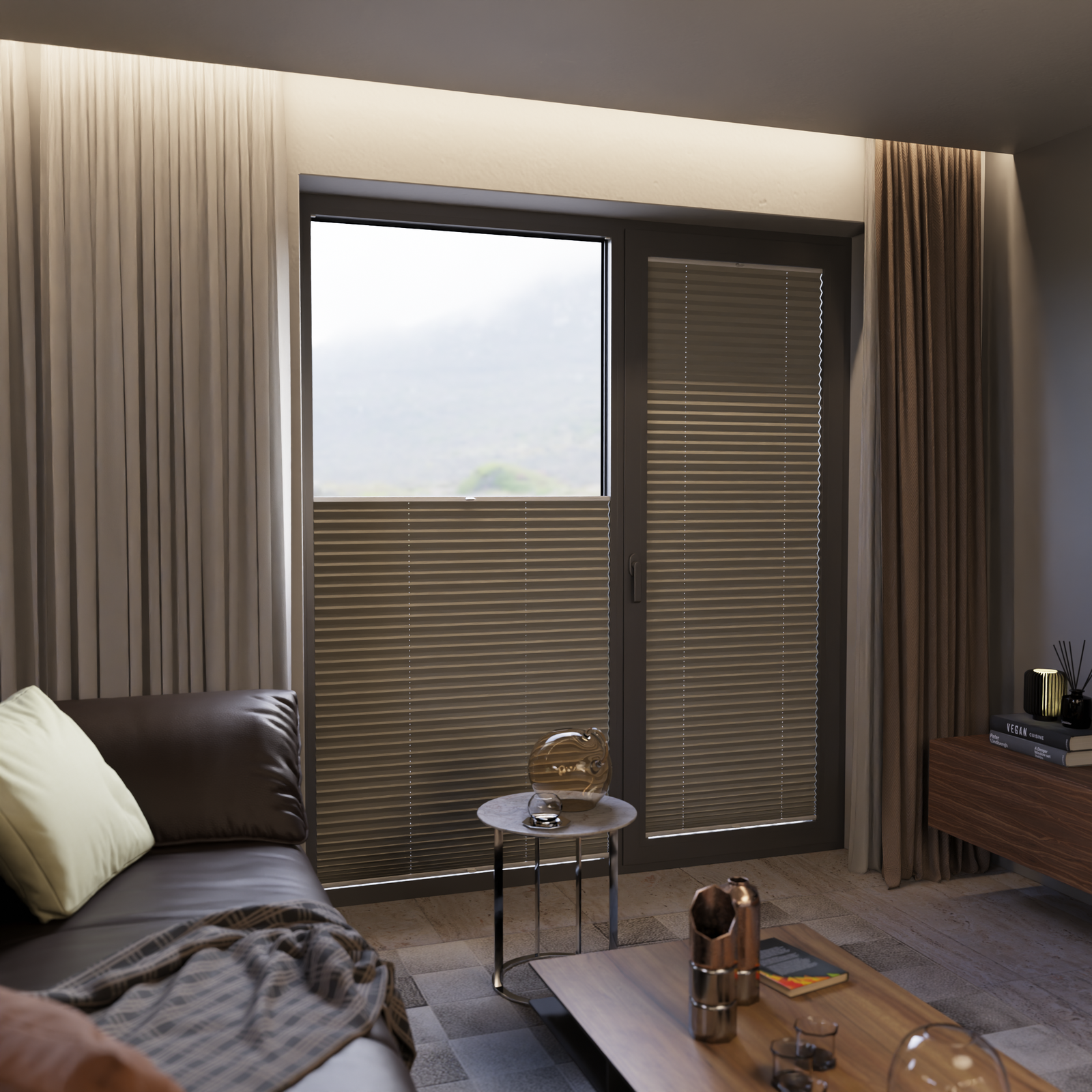 Jaloustore COSIFLOR® Plissee Merano Taupe - Bild 14