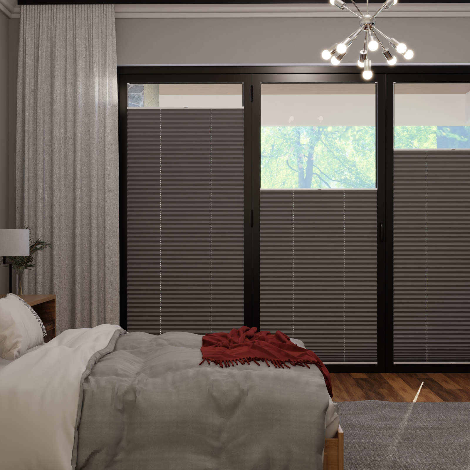 Jaloustore COSIFLOR® Plissee Merano Grau - Bild 0