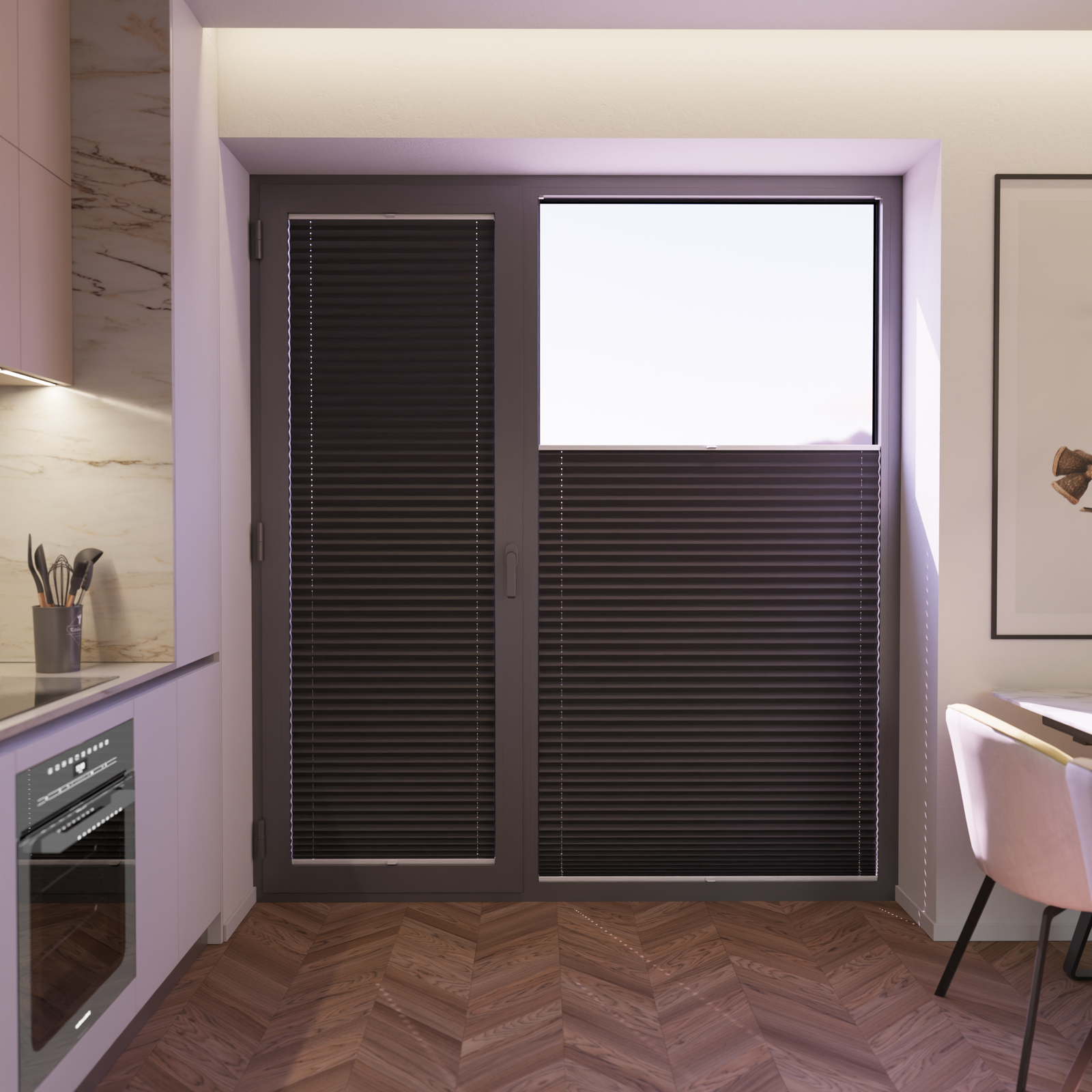 Jaloustore COSIFLOR® Plissee Merano Anthrazit - Bild 5