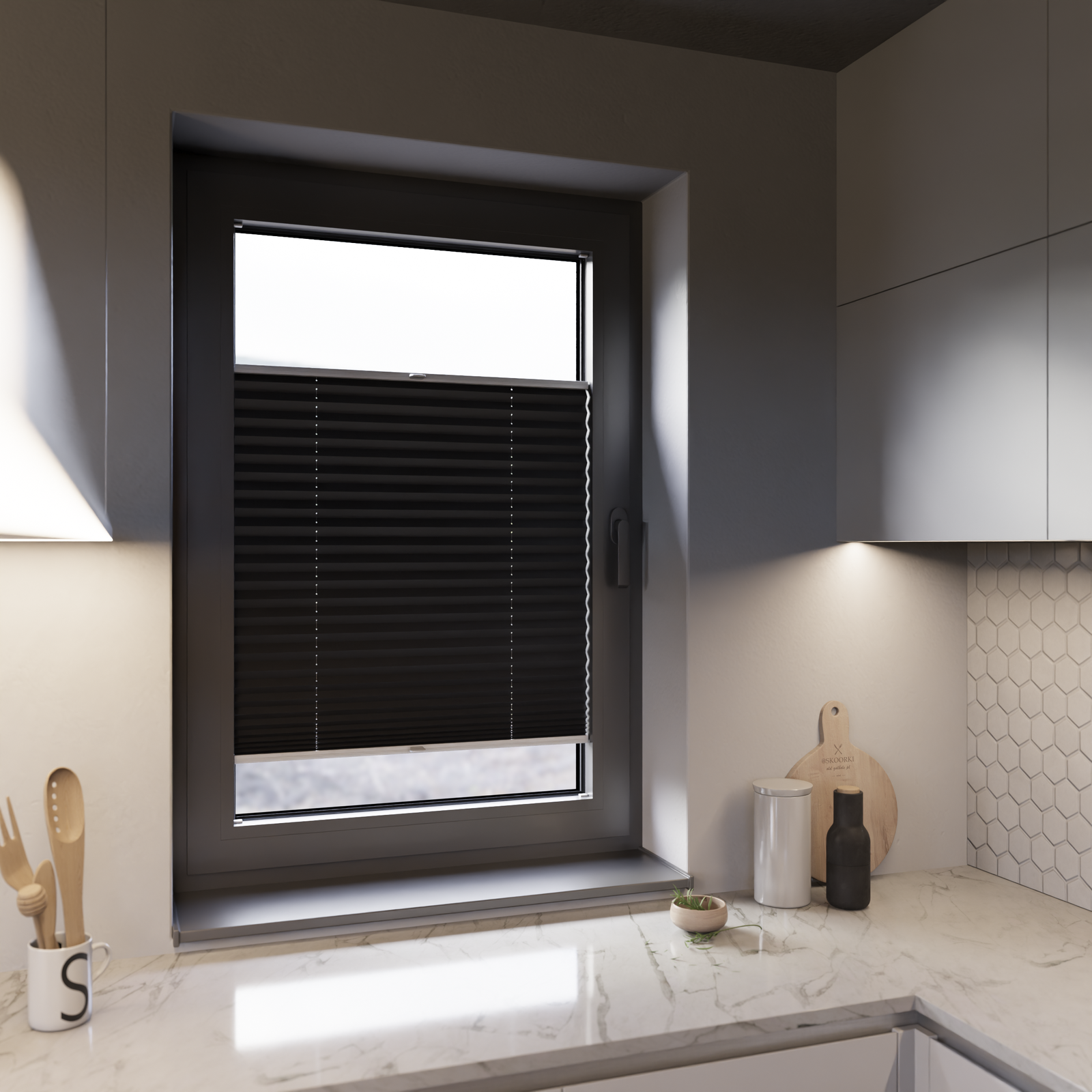 Jaloustore COSIFLOR® Plissee Merano Anthrazit - Bild 12