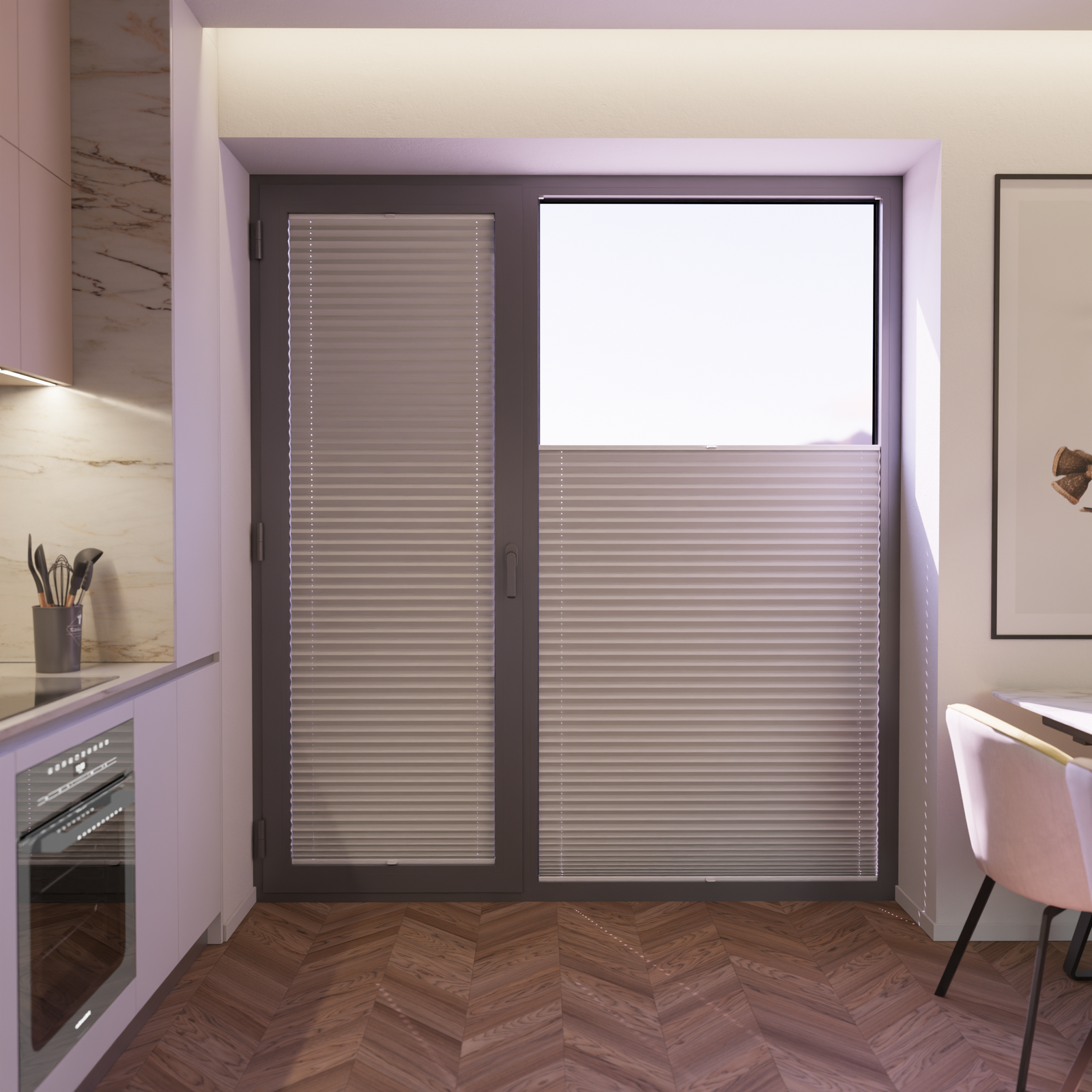 Jaloustore COSIFLOR® Plissee Bolzano Weiß - Bild 5