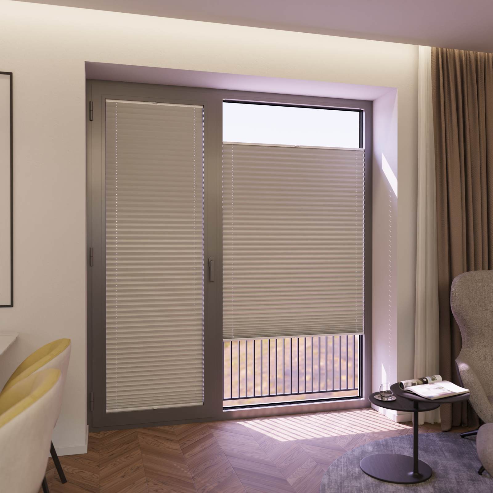 Jaloustore COSIFLOR® Plissee Bolzano Weiß - Bild 6