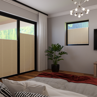 Jaloustore COSIFLOR® Plissee Bolzano Sand - Vorschau 1