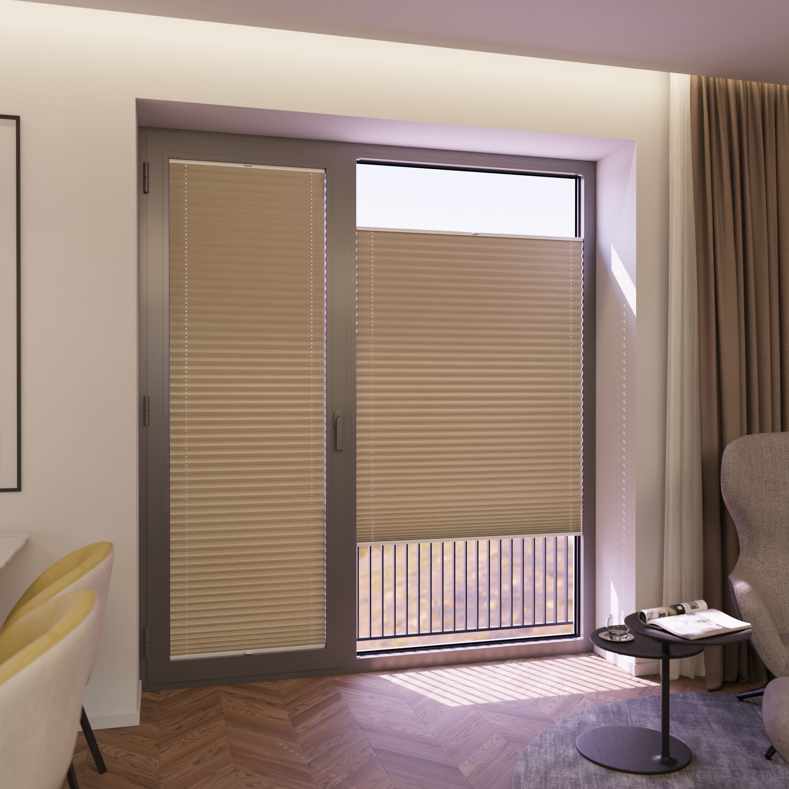 Jaloustore COSIFLOR® Plissee Bolzano Sand - Bild 6