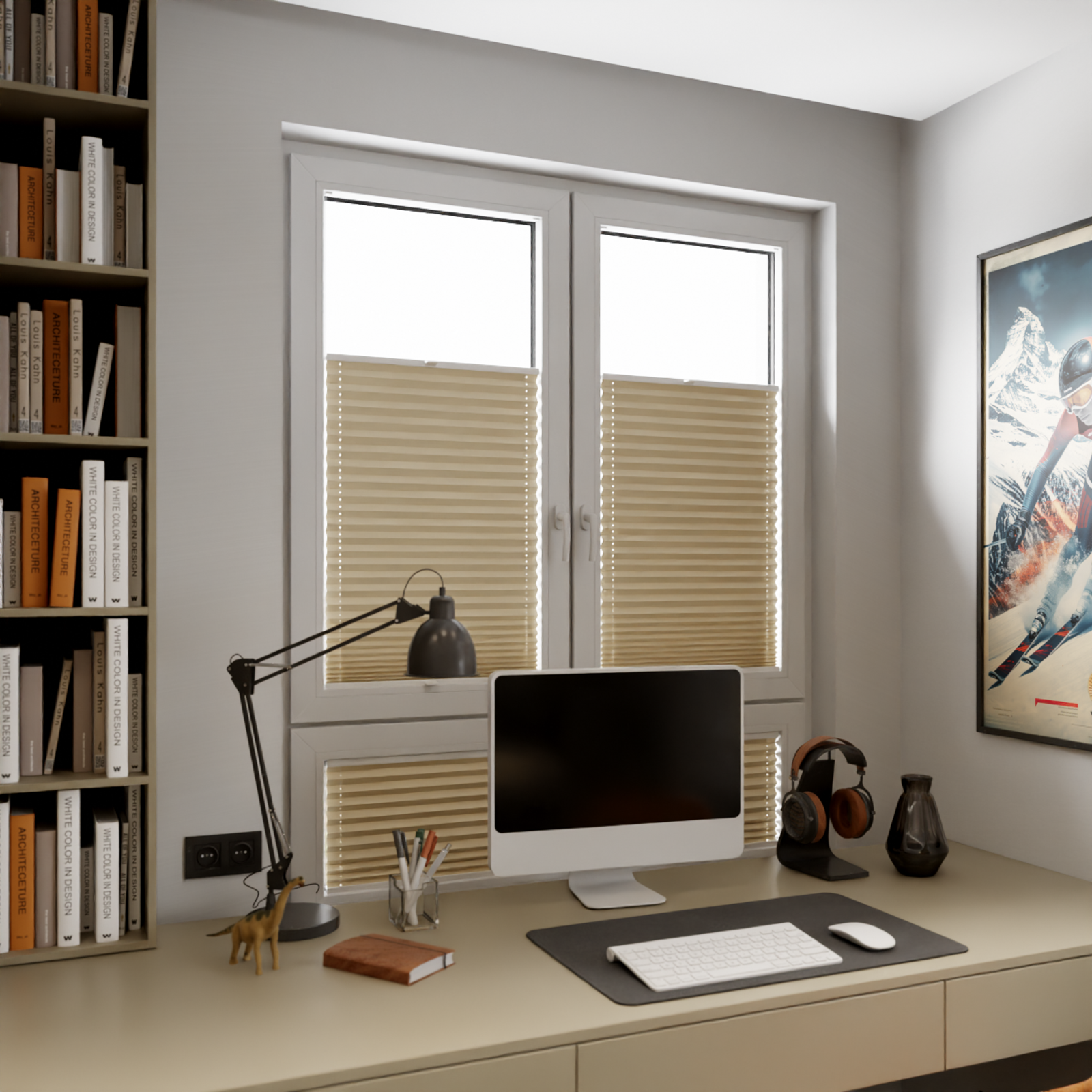 Jaloustore COSIFLOR® Plissee Bolzano Sand - Bild 9